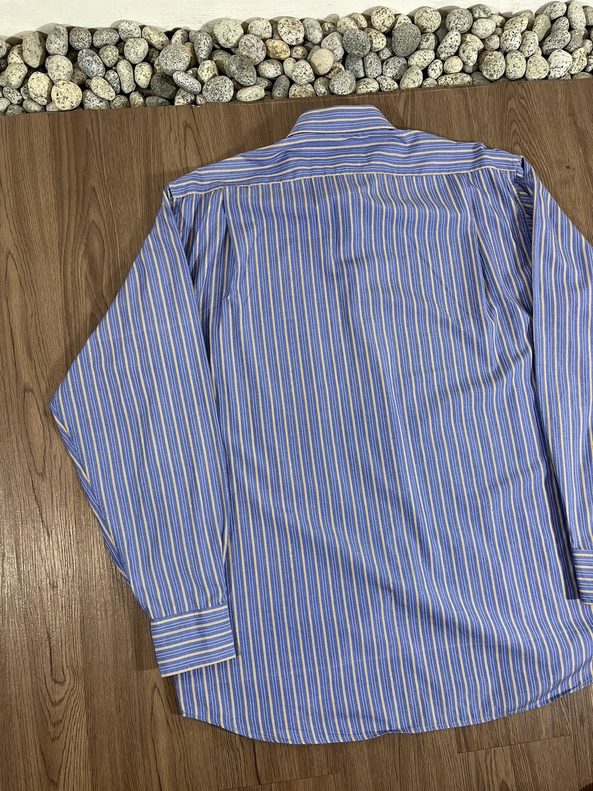 Celine CELINE Homme Vintage Striped ButtonUp Shirt – Made in France Size US XL / EU 56 / 4 - 5 Thumbnail