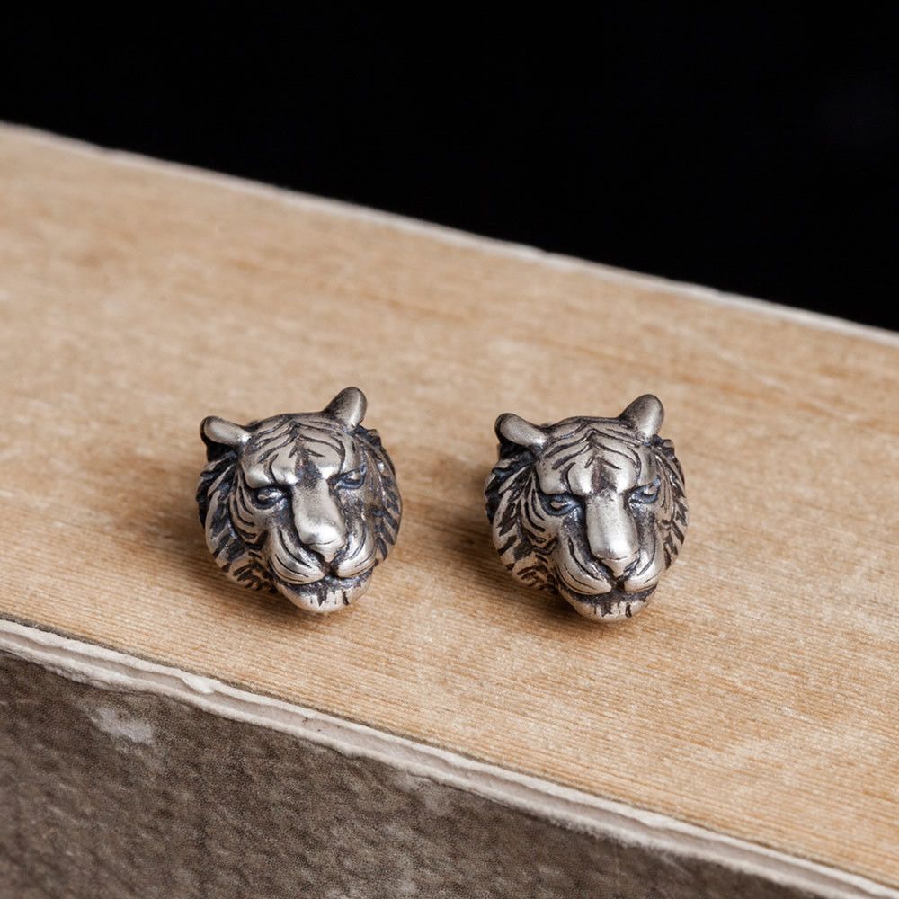 Jewelry Tiger New Trend Earrings One Pairs Chrome Jewelry Size ONE SIZE - 1 Thumbnail