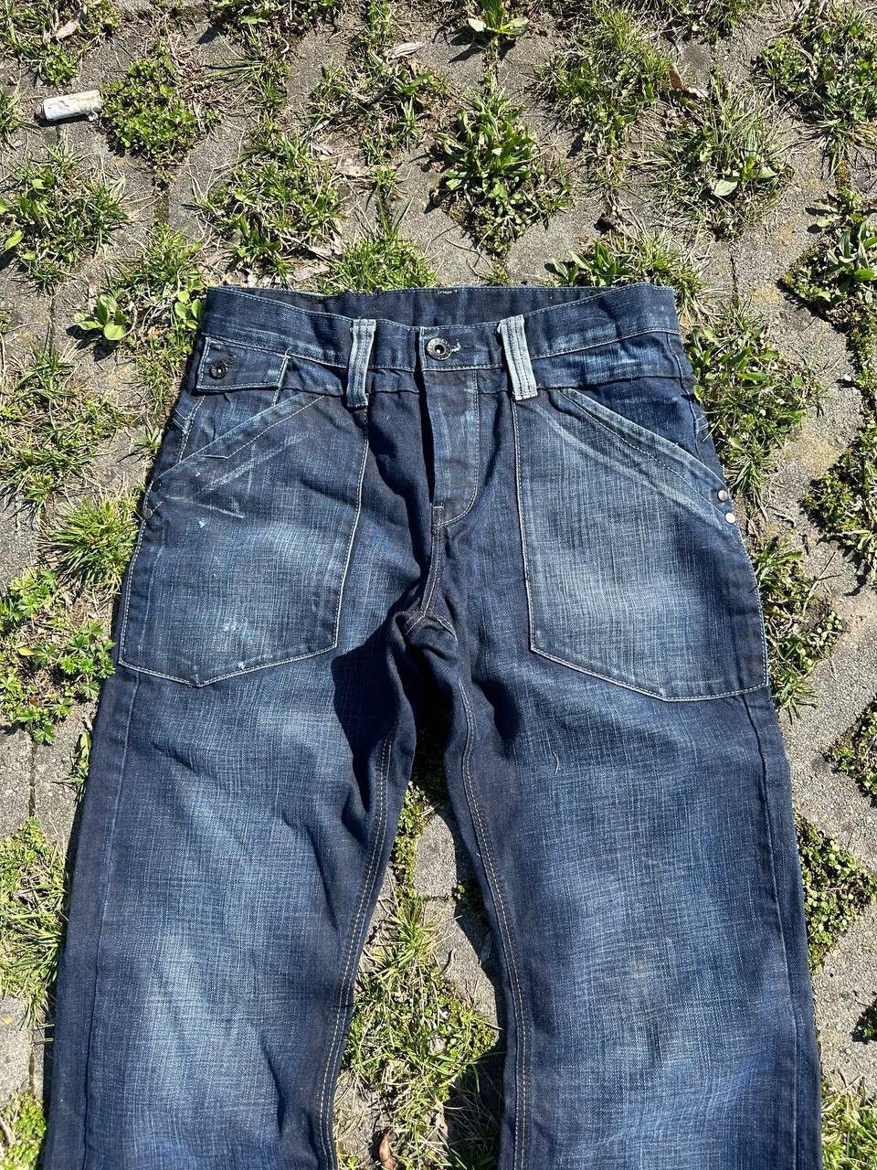 Japanese Brand Crazy Vintage Japan Y2K Flare Jeans Size US 32 / EU 48 - 5 Thumbnail