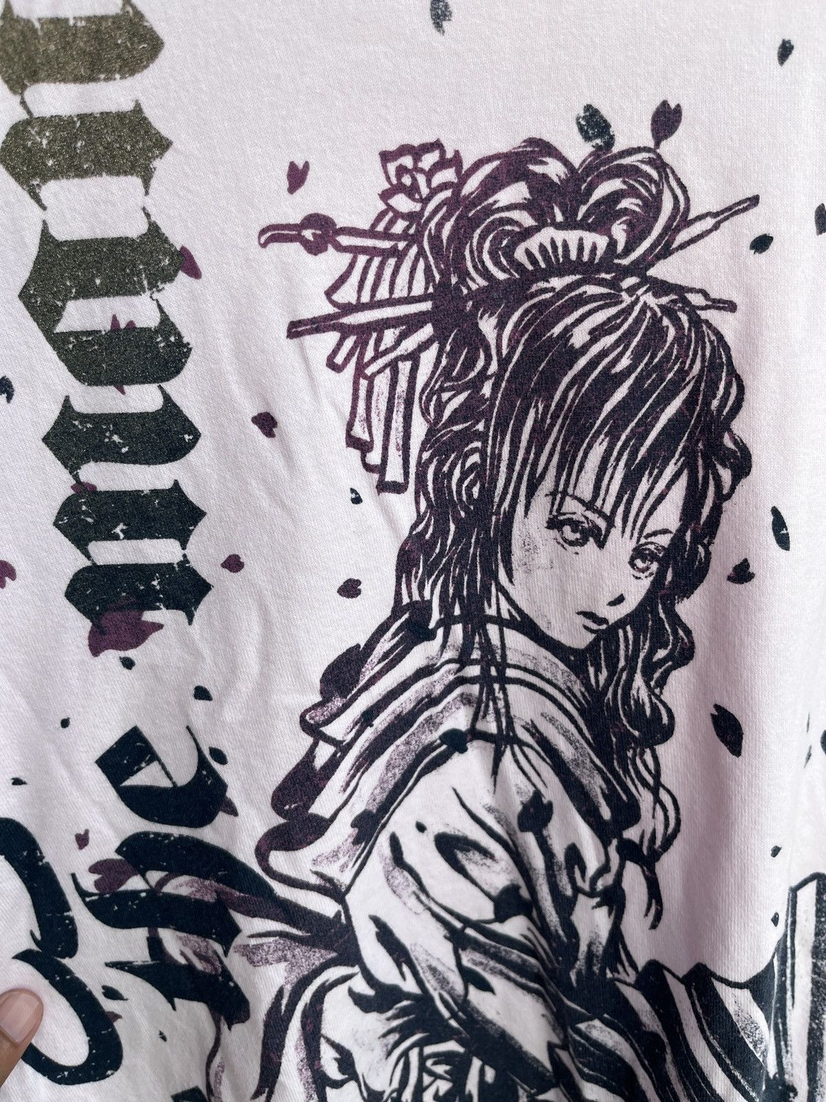 Beauty Beast Pastel Pink Geisha Avant-Garde Graphic Tee Shirt Size US M / EU 48-50 / 2 - 5 Thumbnail