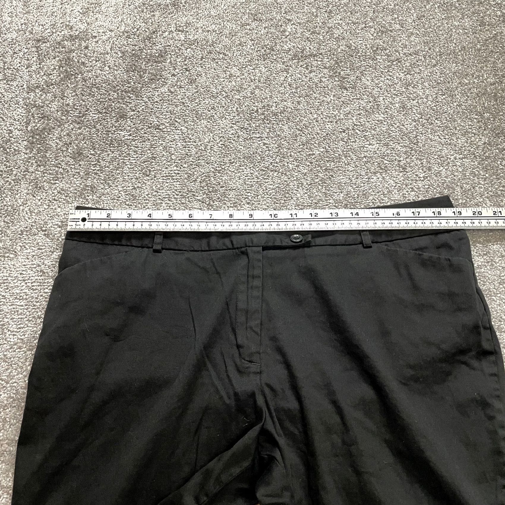 George George Chino shorts Womens 16 Black London Fit Cotton solid Bermuda Casual 9" In Size 26" / US 2 / IT 38 - 6 Thumbnail