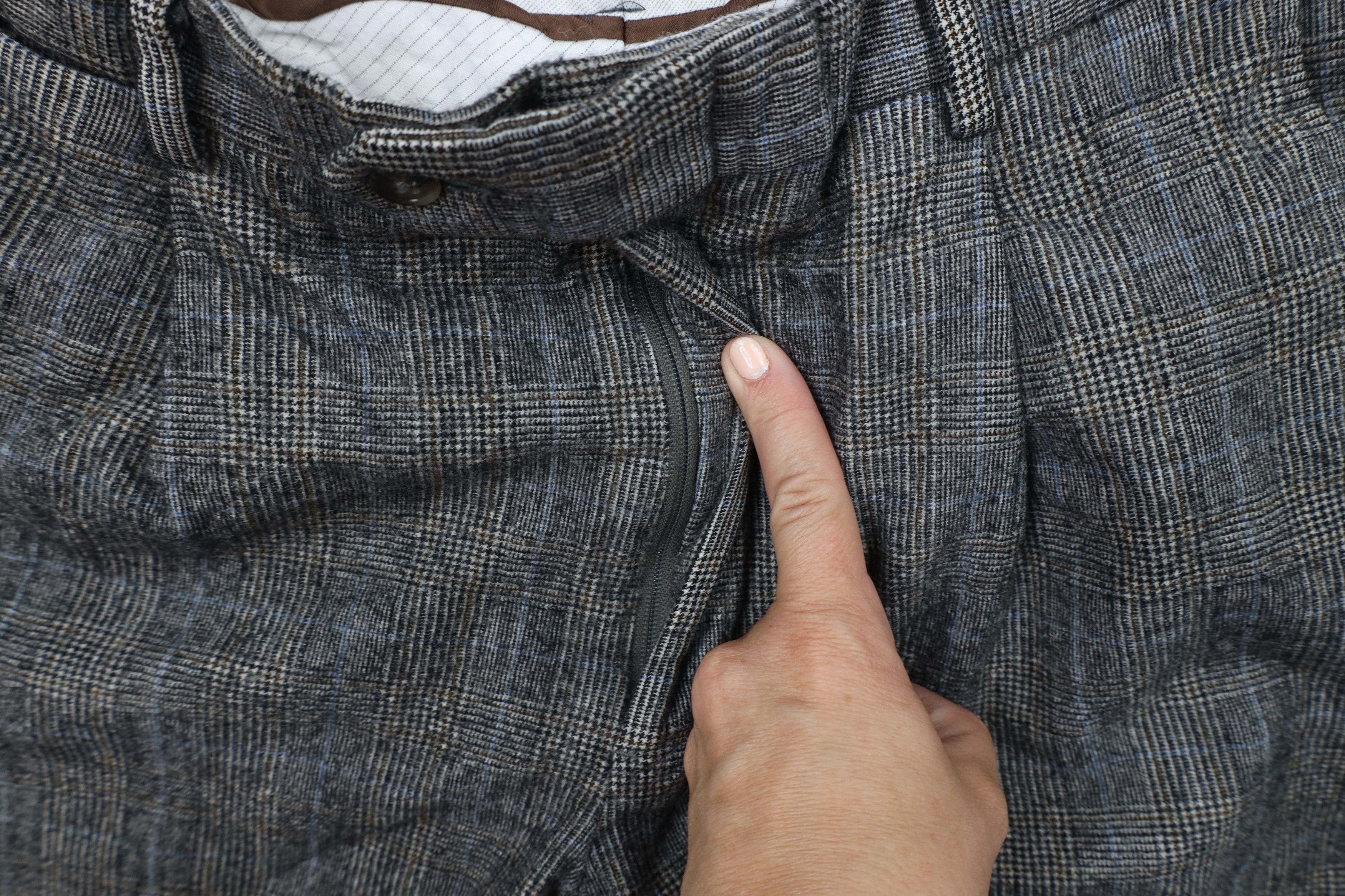 Vintage Vintage 90s Streetwear Tweed Houndstooth Plaid Chino Pants Size US 32 / EU 48 - 6 Thumbnail