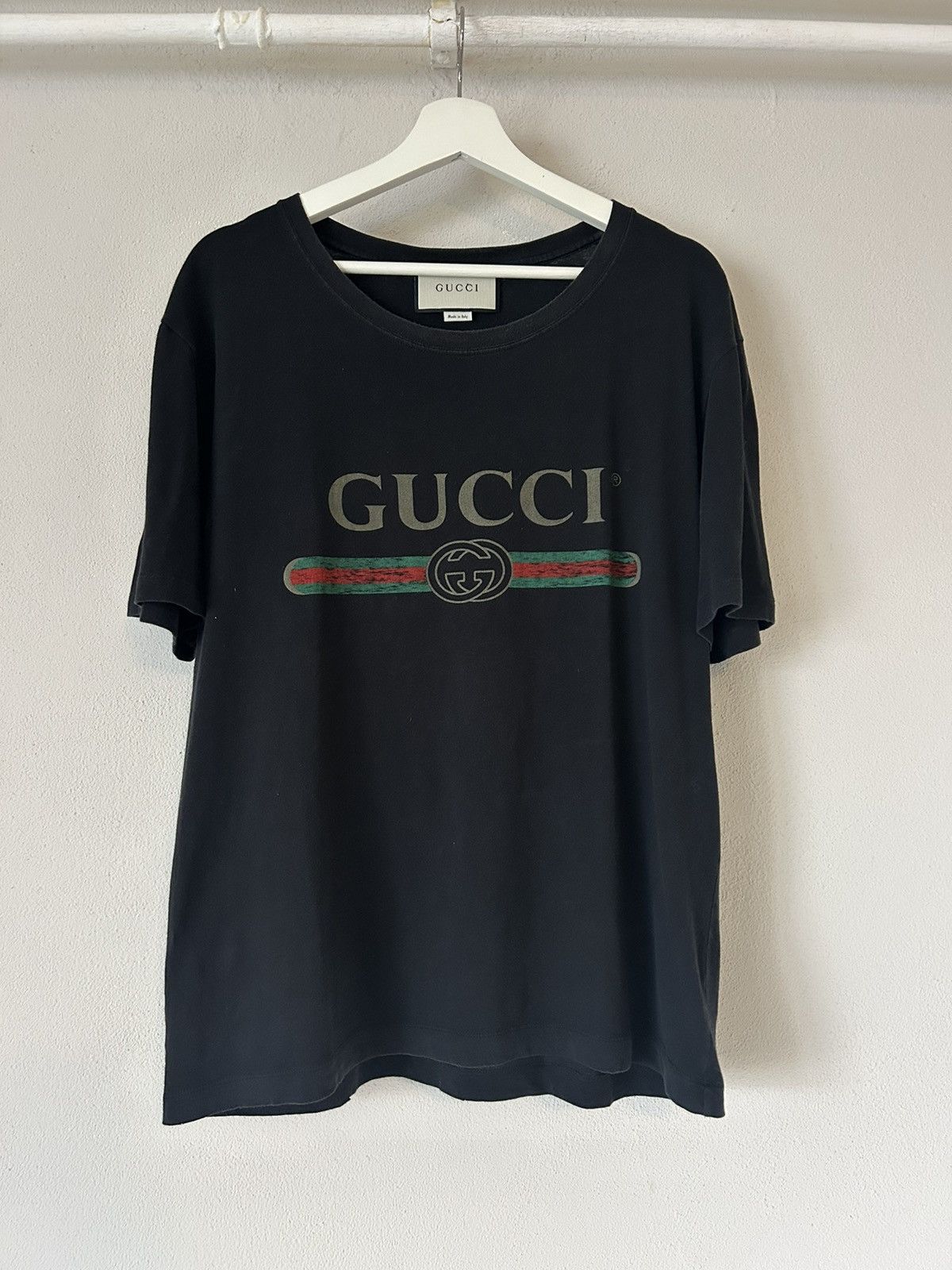 Gucci Oversized Logo T-Shirt Size US L / EU 52-54 / 3 - 1 Thumbnail