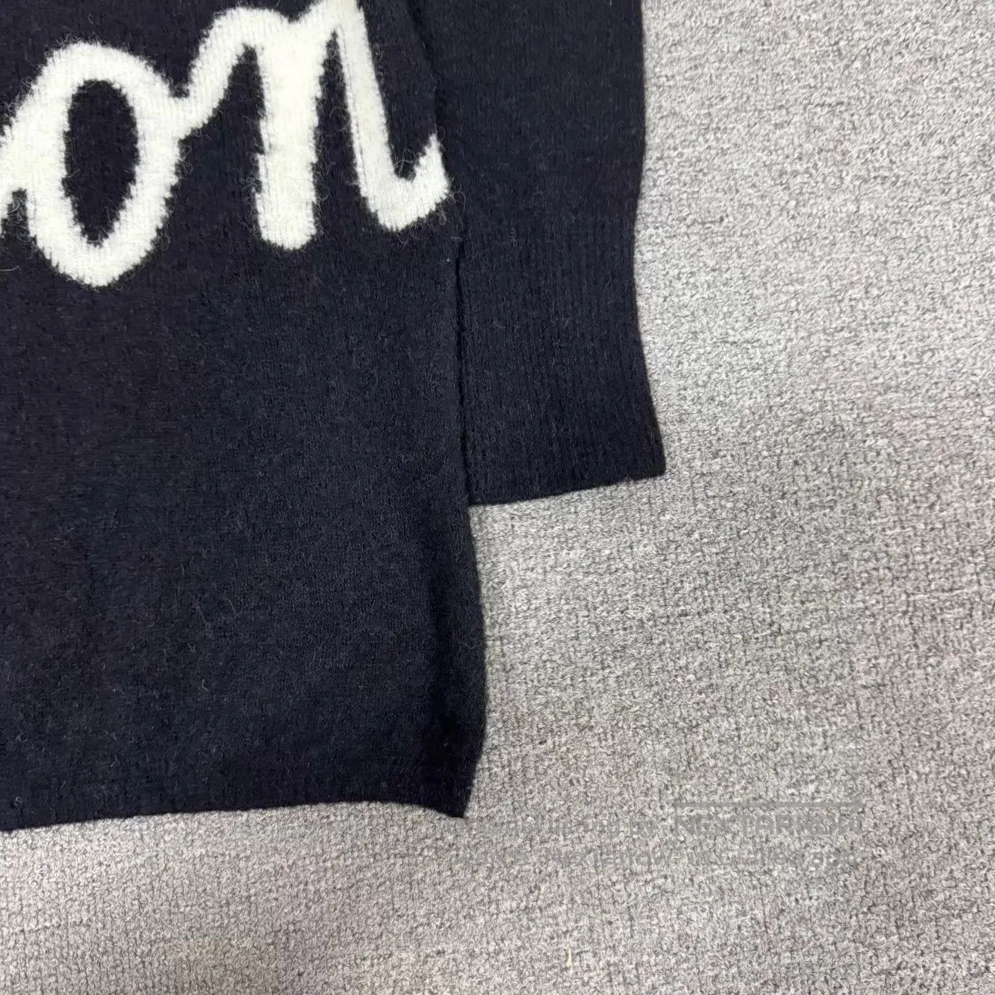 Moncler Black High Neck Long Sleeve Sweater with 'Mon' Print. Size US S / EU 44-46 / 1 - 3 Thumbnail