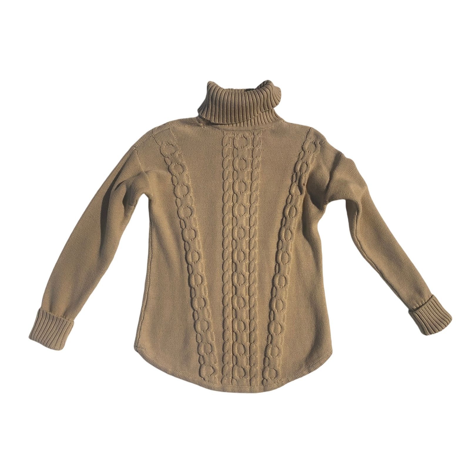 L.L. Bean L.L. Bean Fisherman Cable Knit Turtleneck Sweater Size S / US 4 / IT 40 - 1 Thumbnail