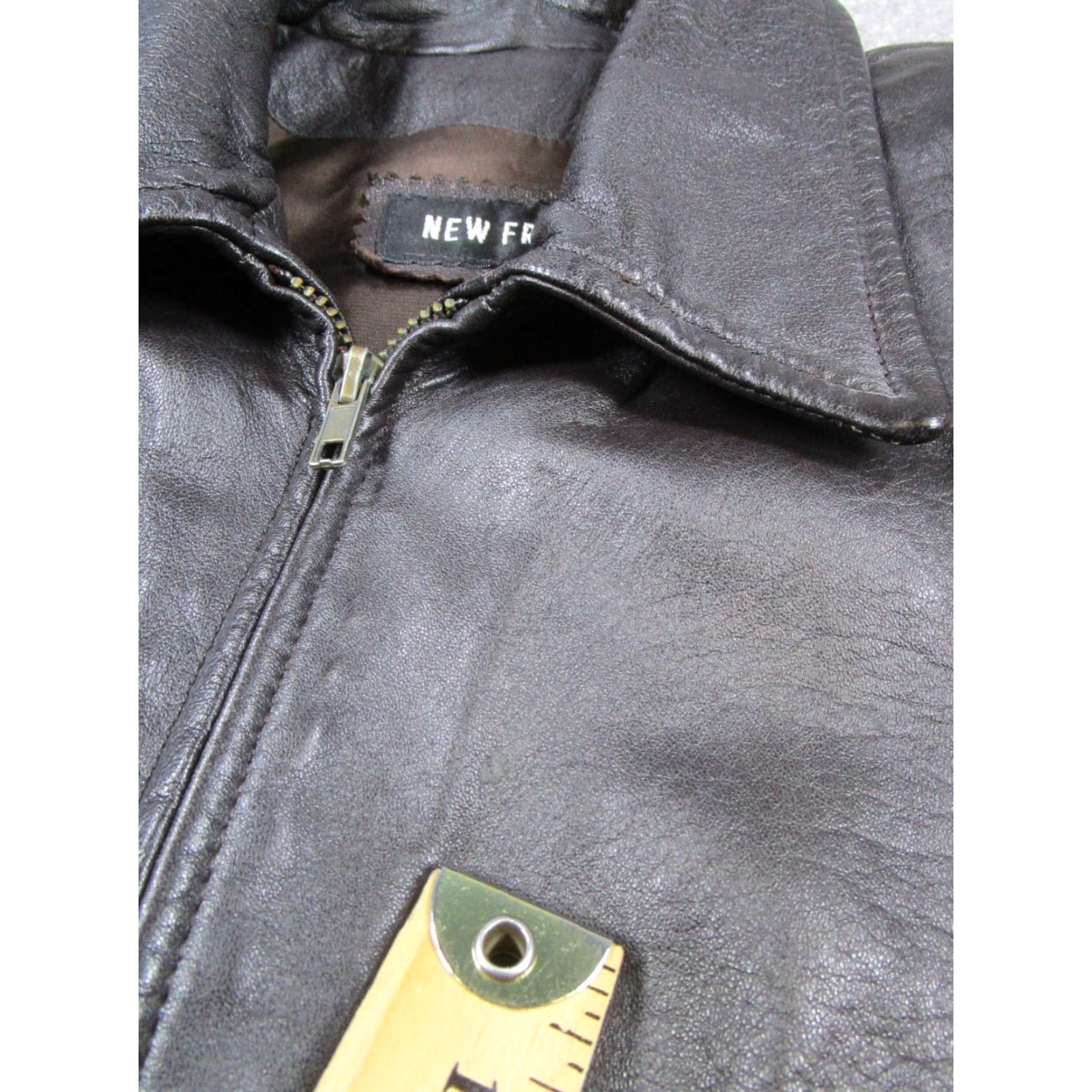 Vintage VINTAGE Frontier Leather Jacket Women's Medium Brown Full Zip 90s Y2K Size M / US 6-8 / IT 42-44 - 5 Thumbnail