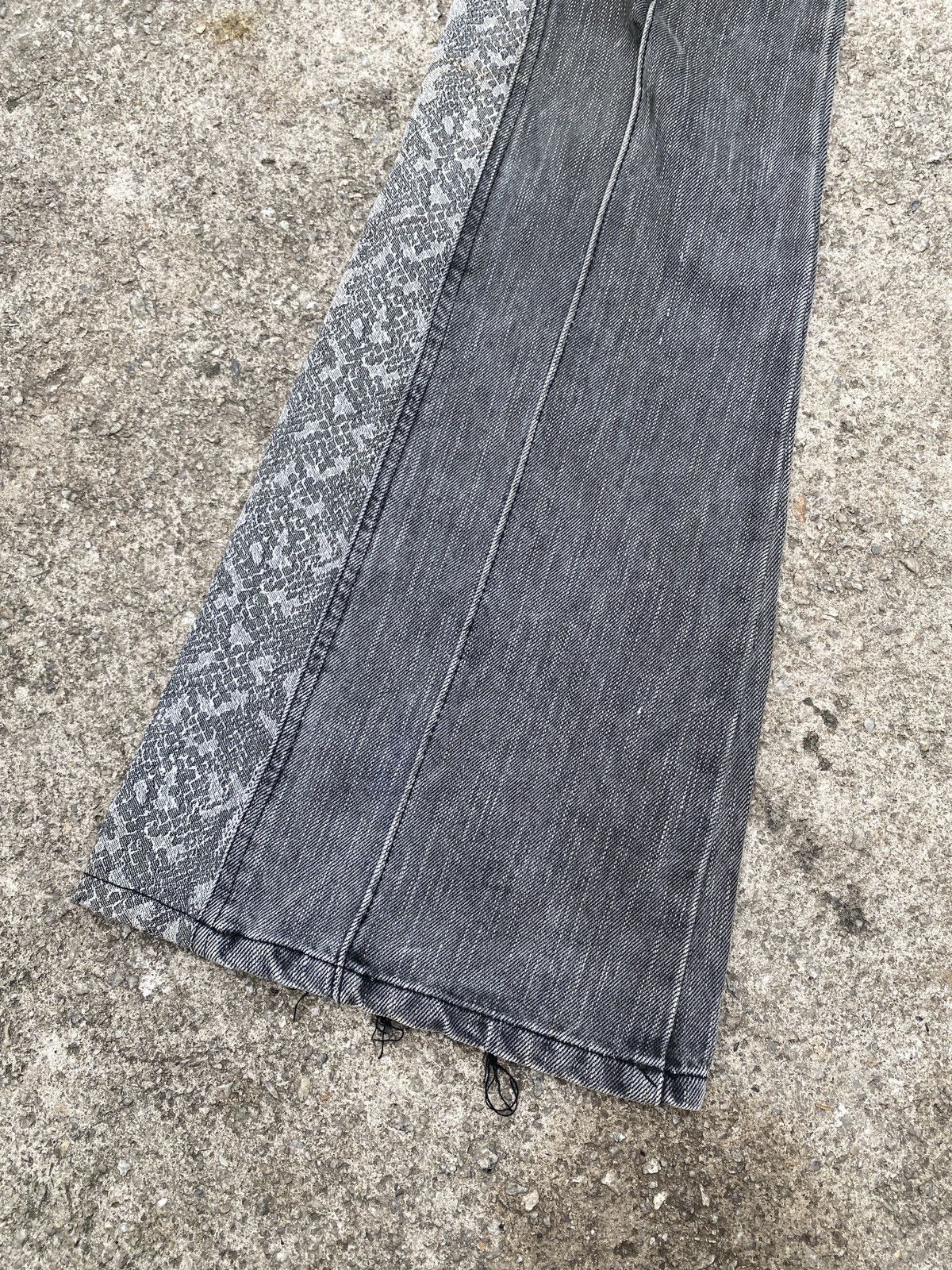 Japanese Brand × Morgan Homme × Tornado Mart 1990s - Morgan Homme Hybrid Design Flare Denim Size US 30 / EU 46 - 8 Thumbnail
