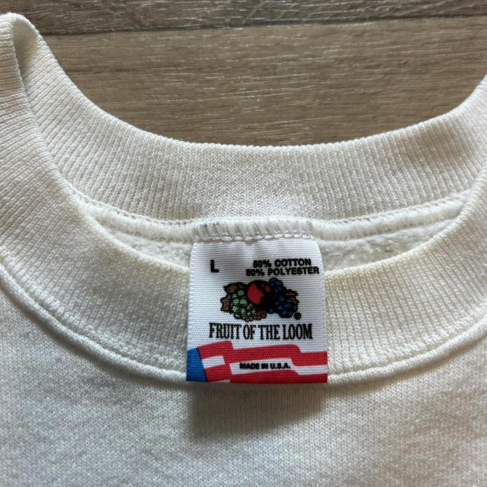 Fruit Of The Loom Vintage Evolution modern golfer Cavemen funny sweatshirt L Size US L / EU 52-54 / 3 - 3 Thumbnail