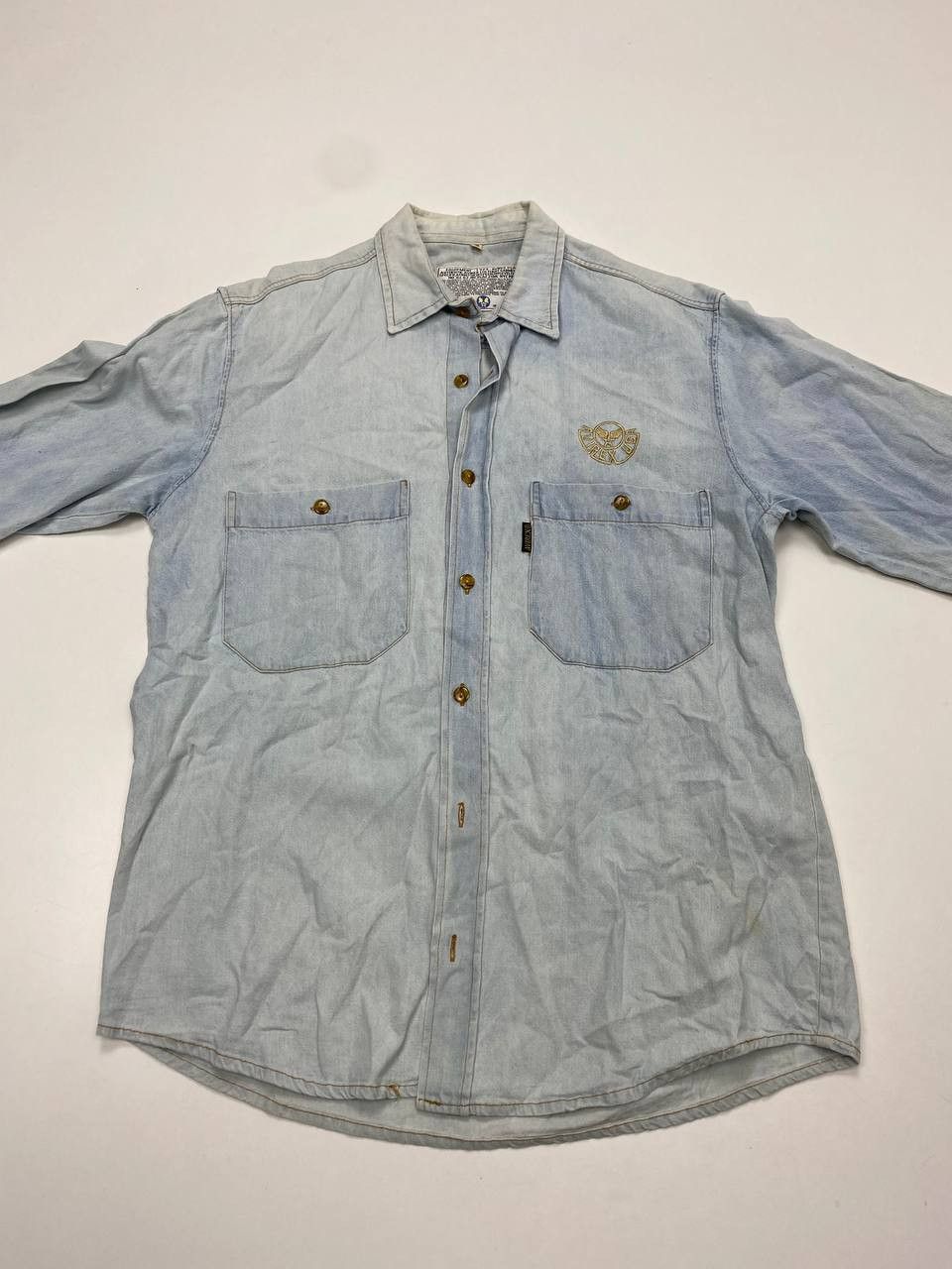 Avirex Avirex USA Light Blue Denim Shirt Vintage 90s Men M Size US M / EU 48-50 / 2 - 2 Thumbnail