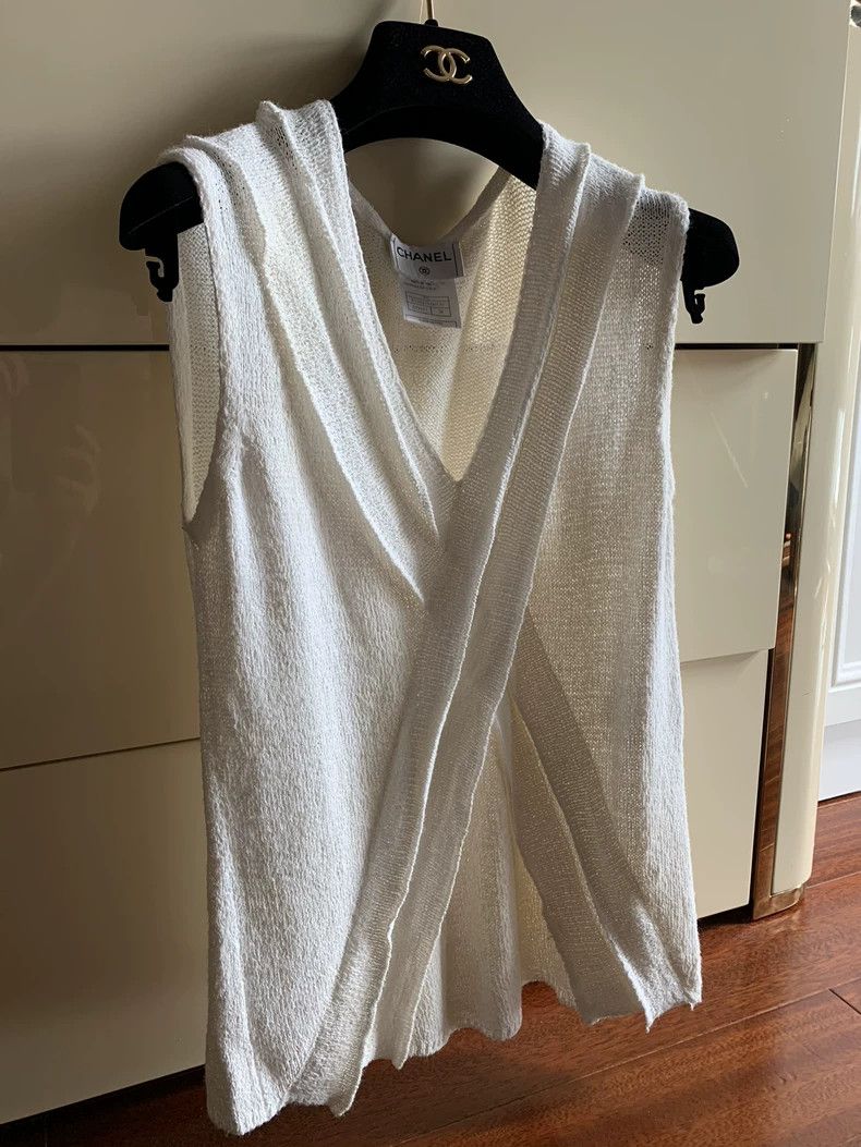 Chanel Chanel Vintage Sleeveless Knit Top- dmc Size US M / EU 48-50 / 2 - 1 Thumbnail