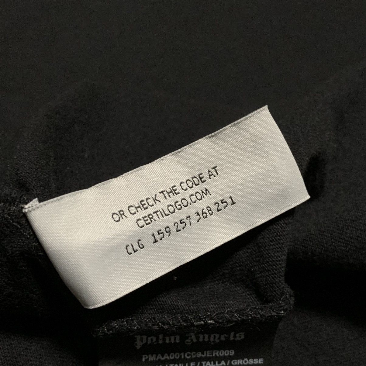 Palm Angels Palm Angels Large Hong Kong Sprayed Black Tee Size US L / EU 52-54 / 3 - 7 Thumbnail