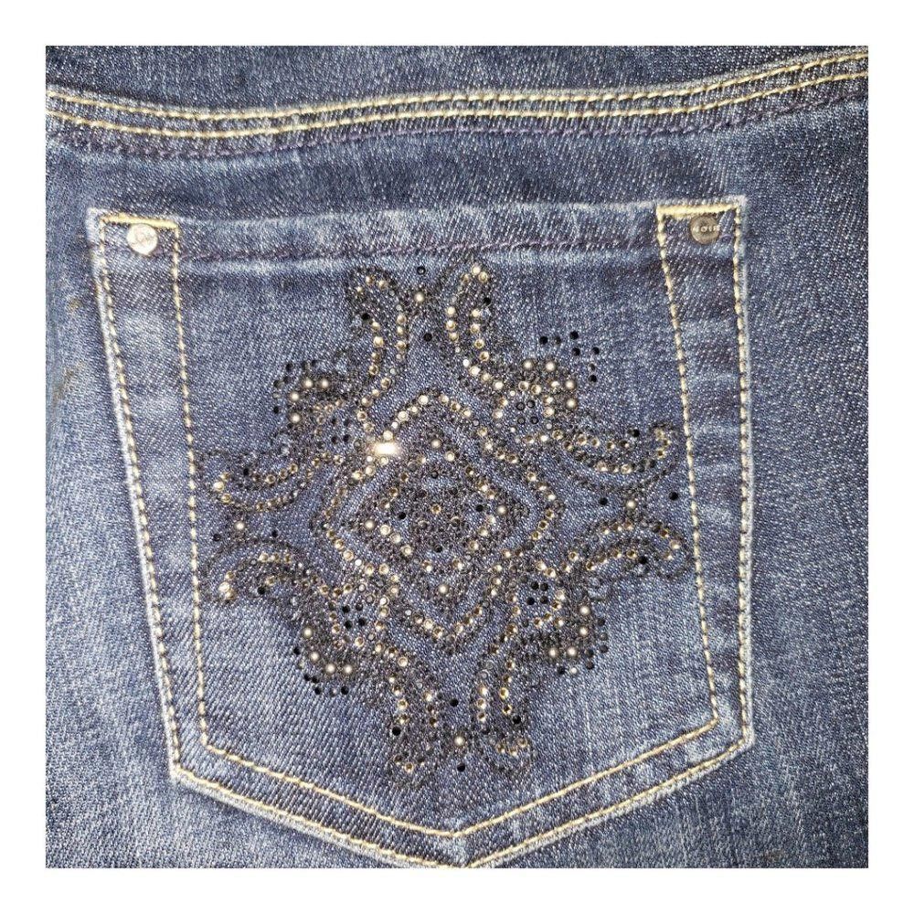 Designer CT146 White House Black Market Boot Leg Jeans Size 33" - 3 Thumbnail