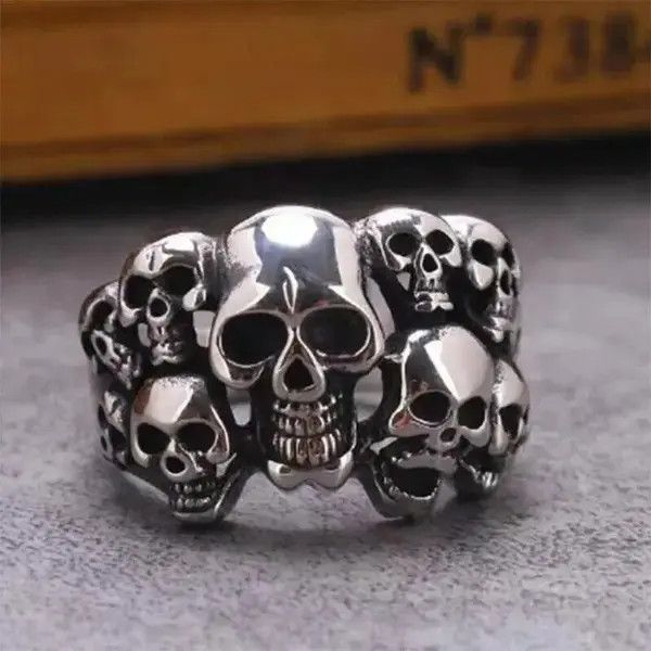 Japanese Brand Domineering Punk Titanium Steel Ring Size ONE SIZE - 2 Thumbnail