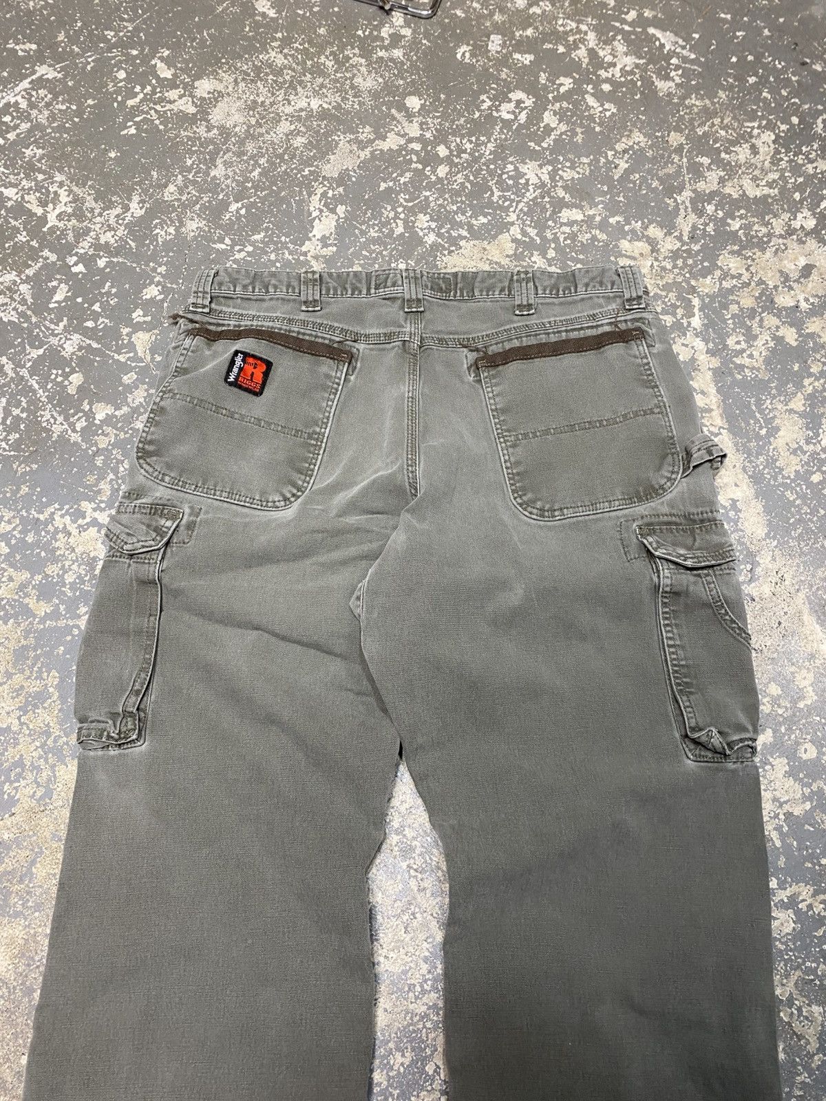 Carhartt × Dickies × Vintage Vintage Wrangler Riggs Carpenter Double Knee Baggy Fit Pants Size US 34 / EU 50 - 8 Thumbnail