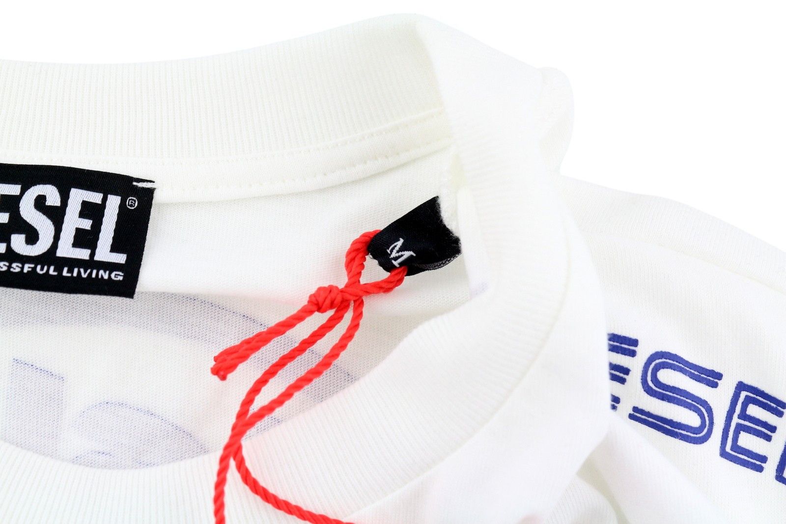 Diesel T-JUST-LS-E6 M White Crew Logo T-Shirt 41151 Size US M / EU 48-50 / 2 - 7 Thumbnail