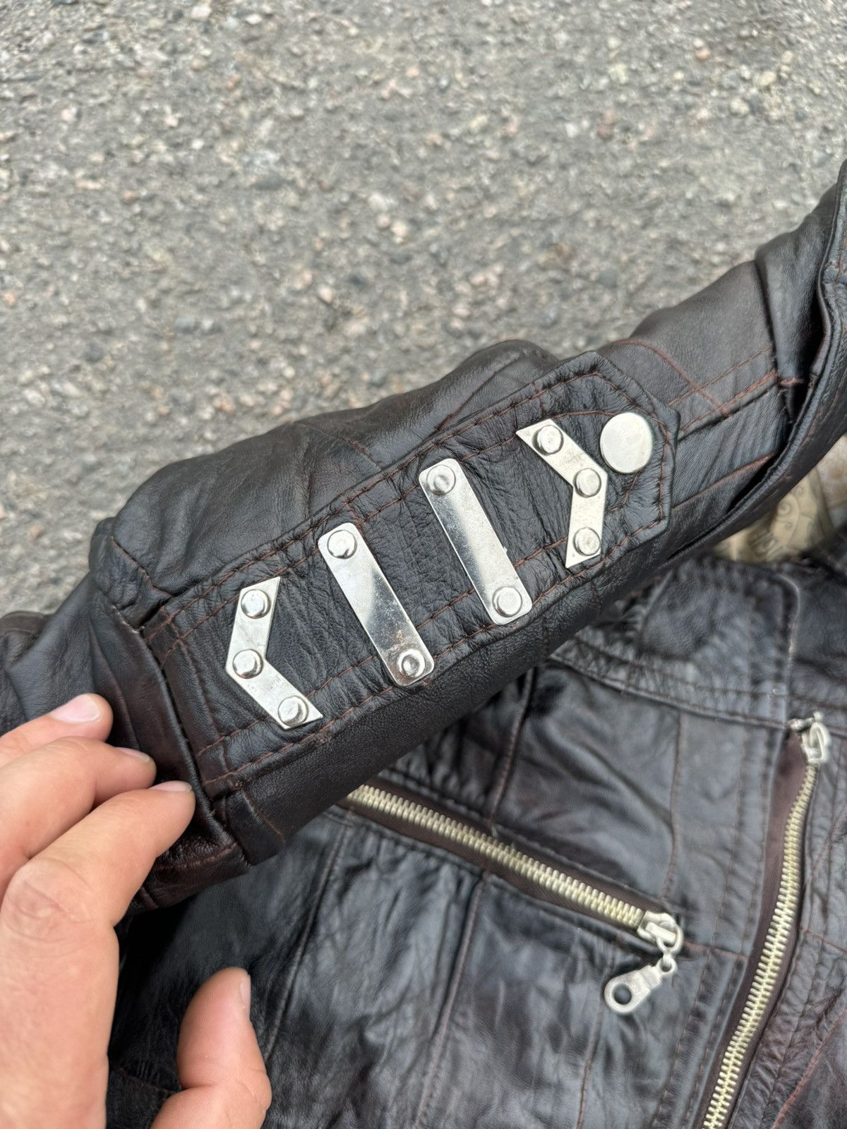 Dr. Martens × Vintage Vintage 80s Dr. Martens Leather Moto Bomber Opium Style Size US L / EU 52-54 / 3 - 7 Thumbnail
