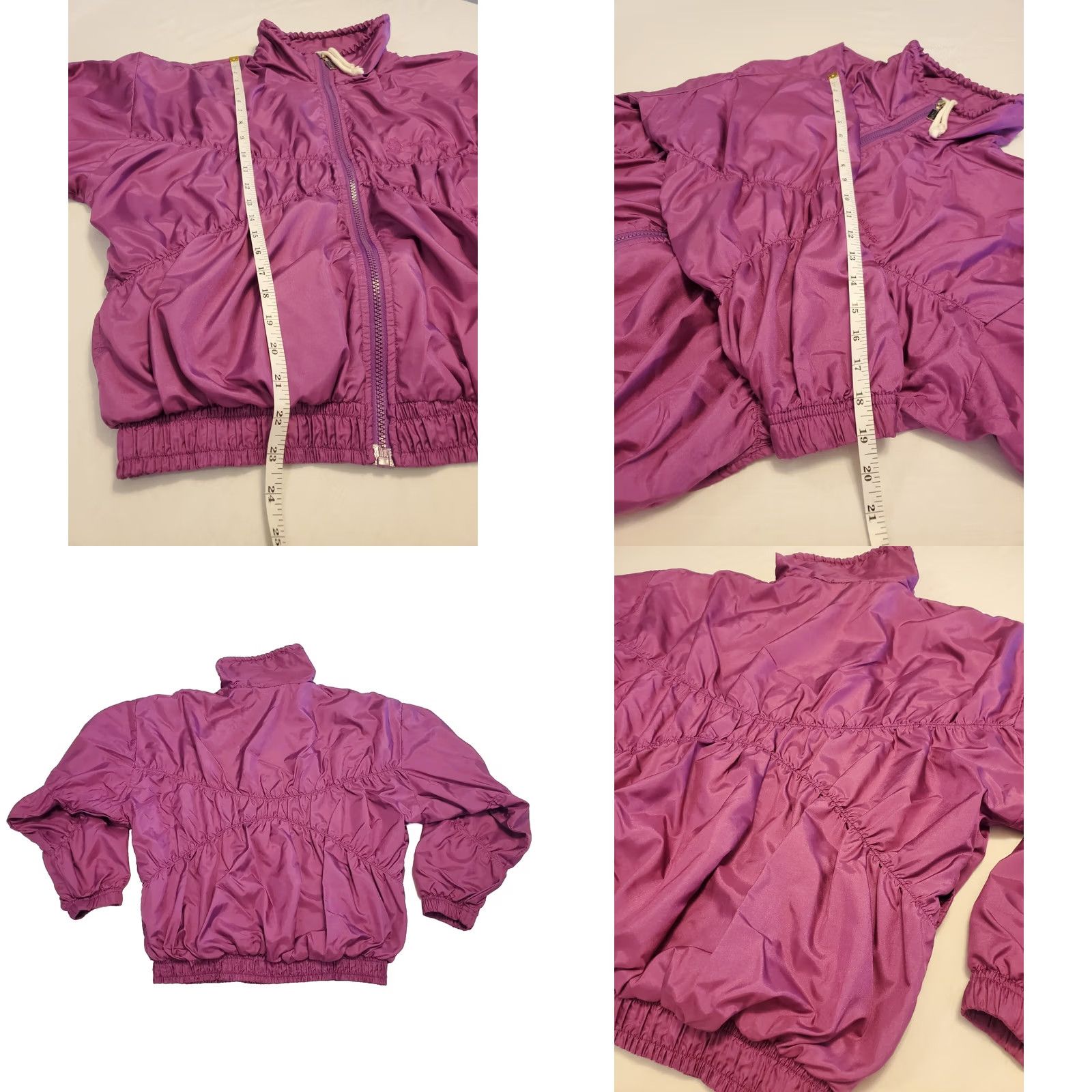 Sergio Tacchini VINTAGE Sergio Tacchini Track Jacket Womens Batwing 70s Purple Purple/Pink Full Zip Pockets Size 8 70s Theme Womens Size M / US 6-8 / IT 42-44 - 8 Thumbnail