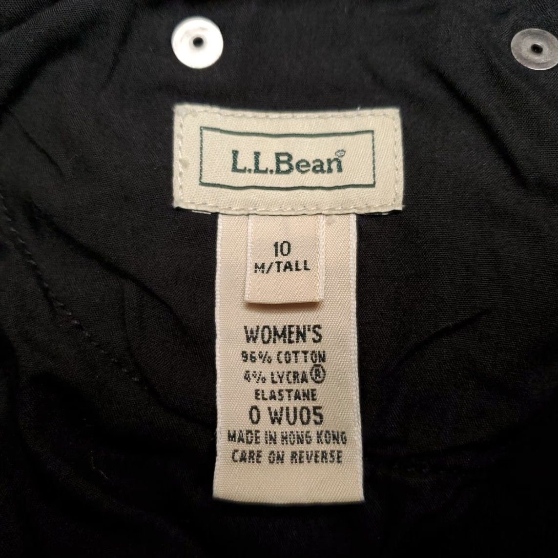 Vintage VTG LL Bean Jeans Womens 10 Tall Black Cotton Blend Relaxed Fit Classic Shirt Size 32" / US 10 / IT 46 - 4 Thumbnail