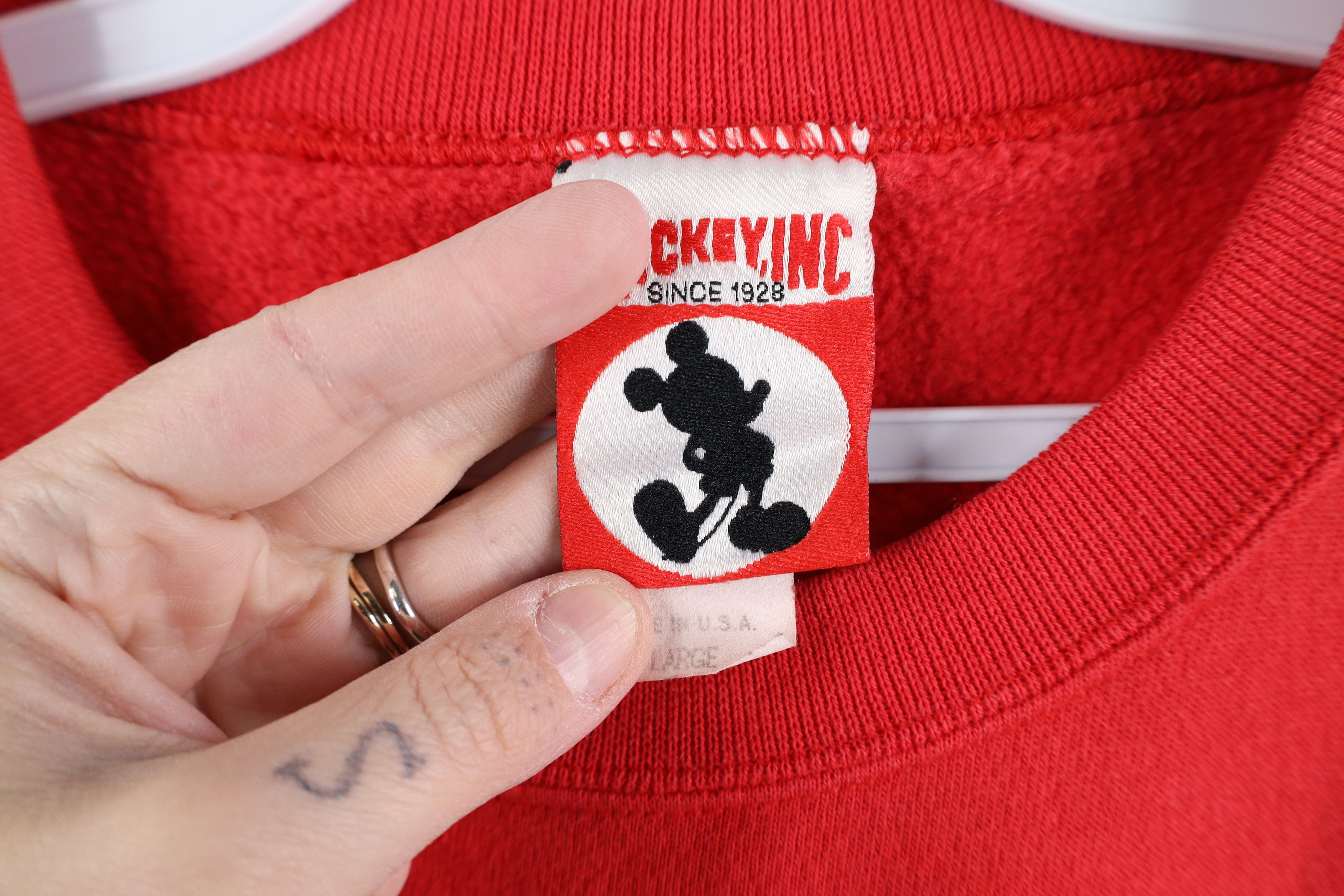 Disney × Vintage Vintage 90s Disney Anniversary Disney World Sweatshirt USA Size US L / EU 52-54 / 3 - 6 Thumbnail