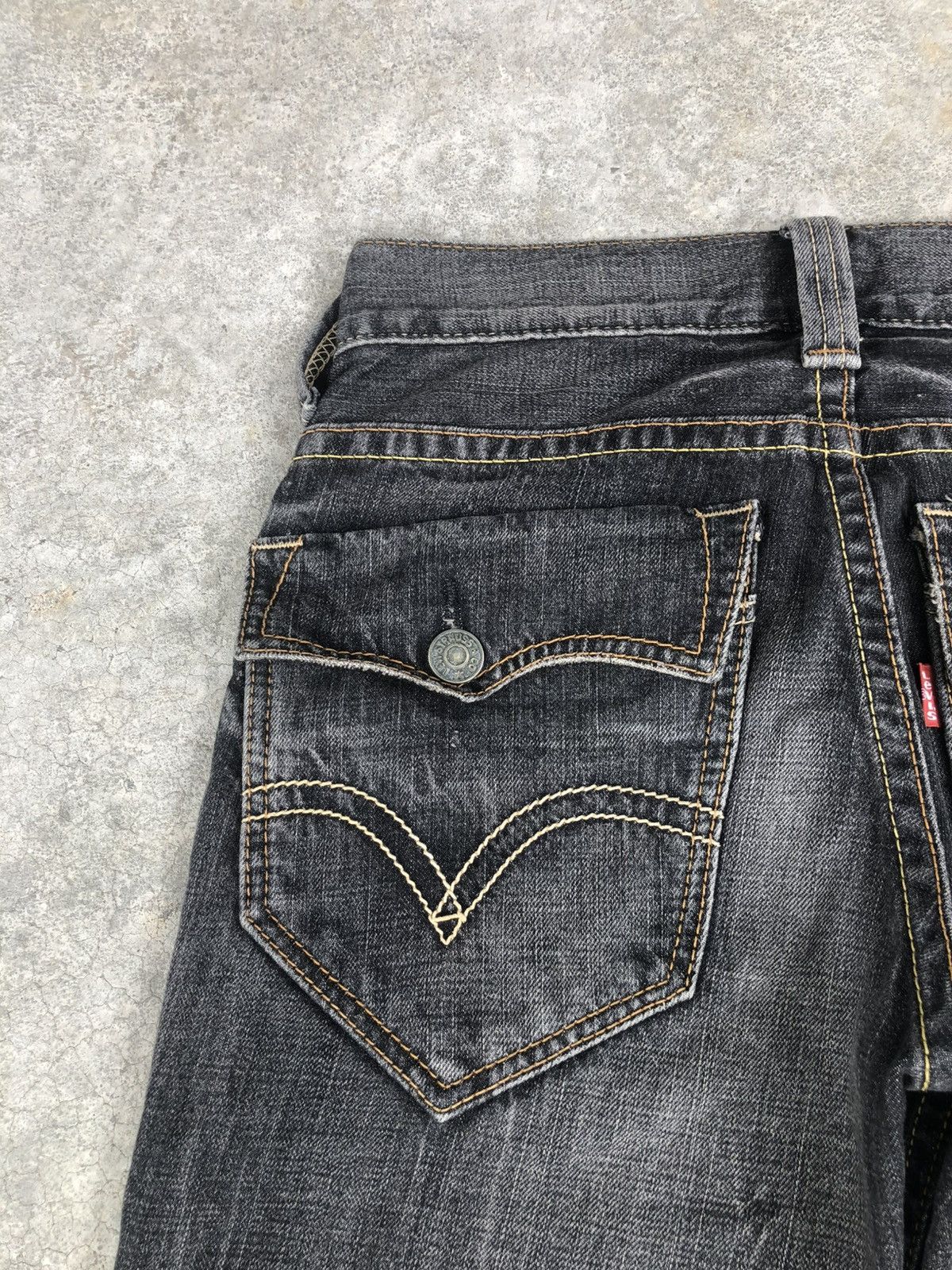 If Six Was Nine Levis 507 Flared Jeans Bootcut Distressed Denim Size US 30 / EU 46 - 16 Thumbnail