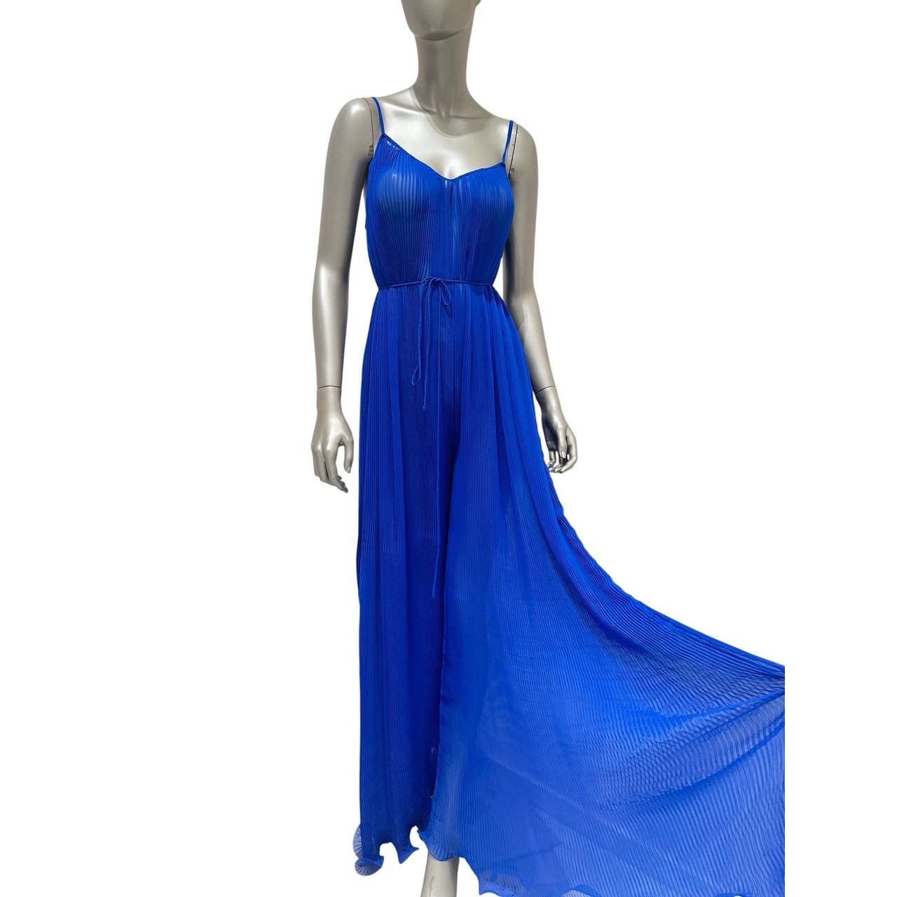Stella McCartney Stella McCartney Blue Pleated Maxi Dress sz.38 Size XS / US 0-2 / IT 36-38 - 4 Thumbnail