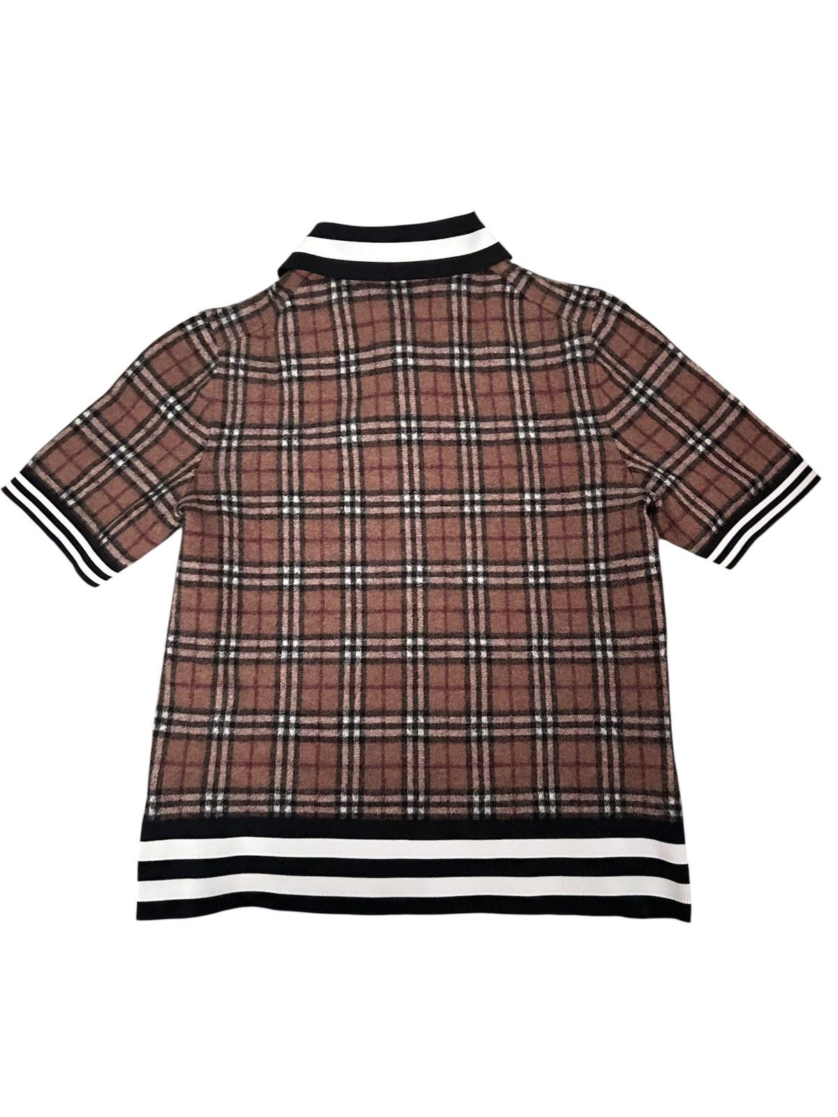 Burberry Burberry Monogram Wool Polo Shirt Size US XS / EU 42 / 0 - 2 Thumbnail