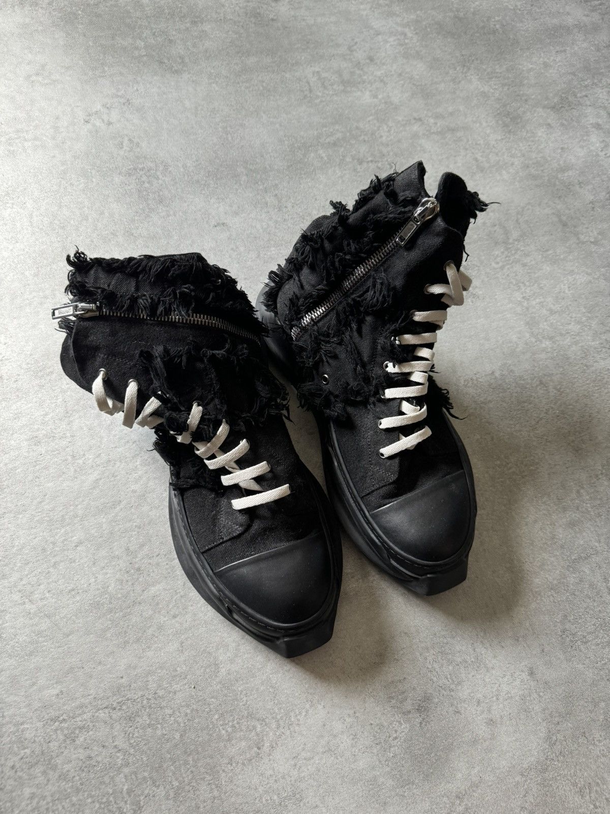 Rick Owens Rick Owens DRKSHDW Abstract Gethsemane Black Shoes Size US 11 / EU 44 - 3 Thumbnail
