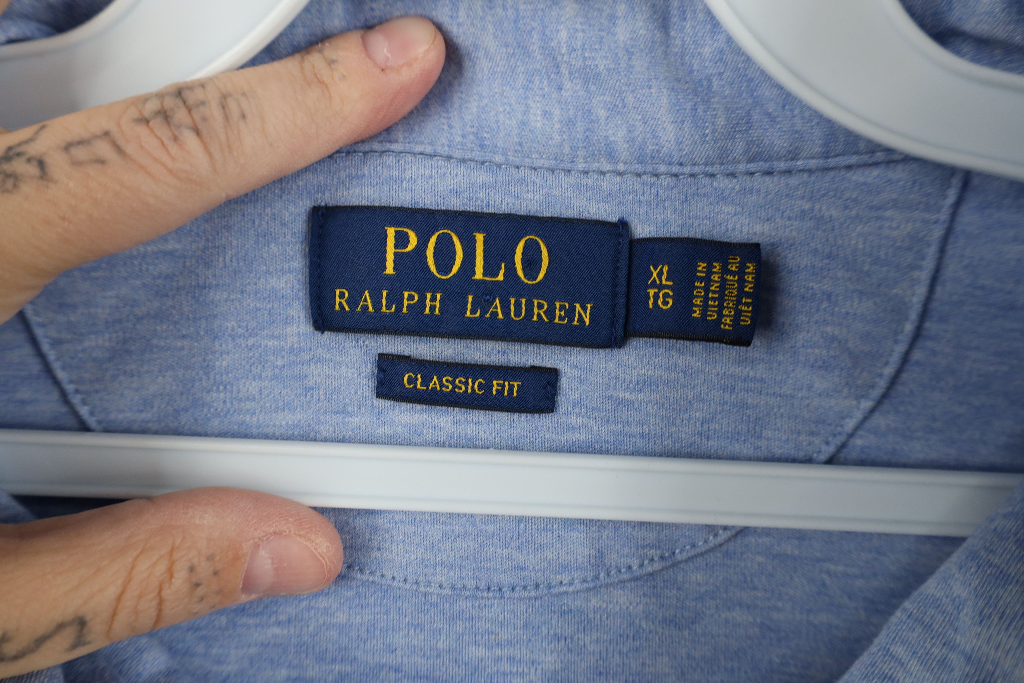 Ralph Lauren Ralph Lauren Cotton Collared Long Sleeve Polo Shirt Blue Size US XL / EU 56 / 4 - 10 Thumbnail