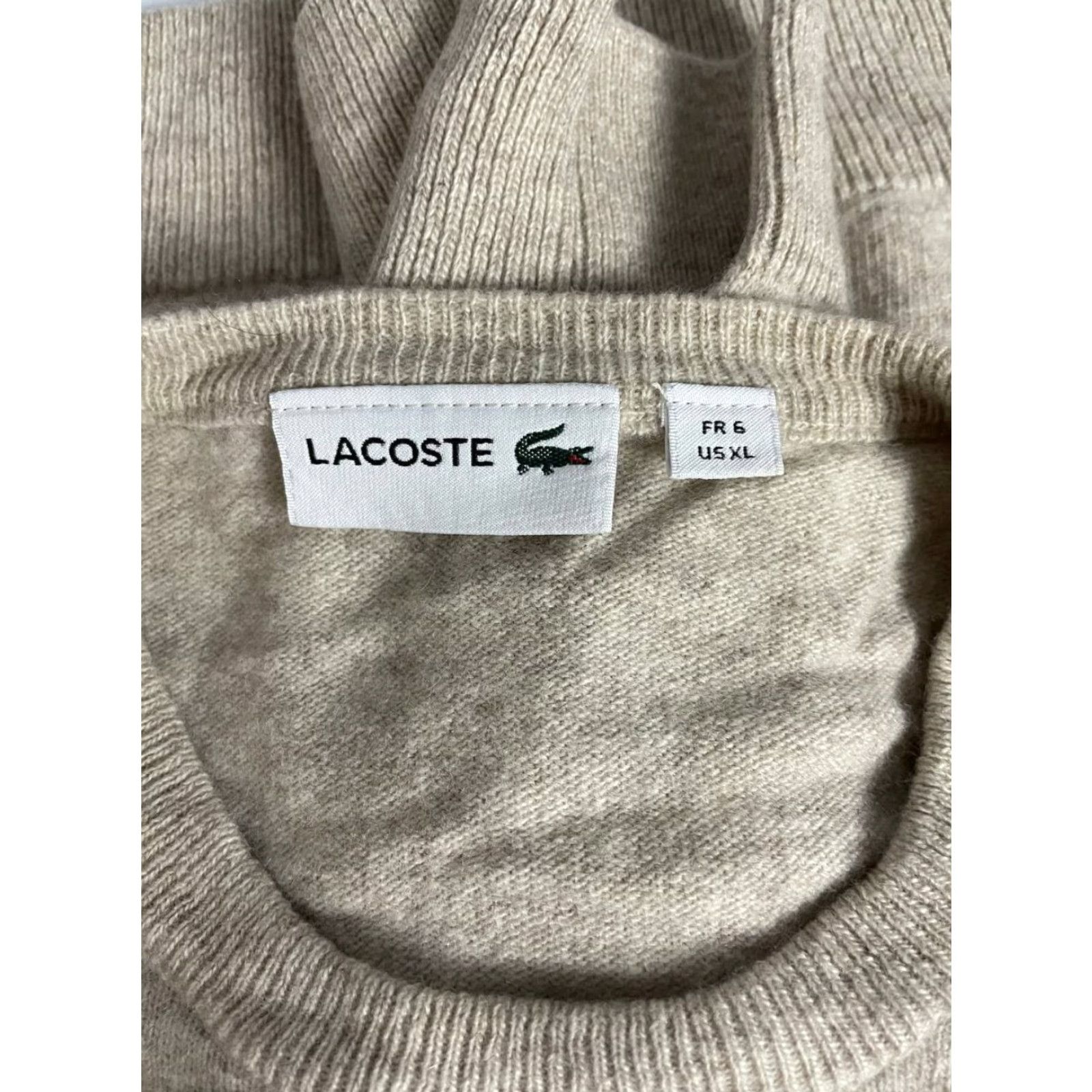 Lacoste Lacoste Sweater Mens XL Light Gray Lana Long Sleeve Crew Neck Pullover Regular Size US XL / EU 56 / 4 - 3 Thumbnail