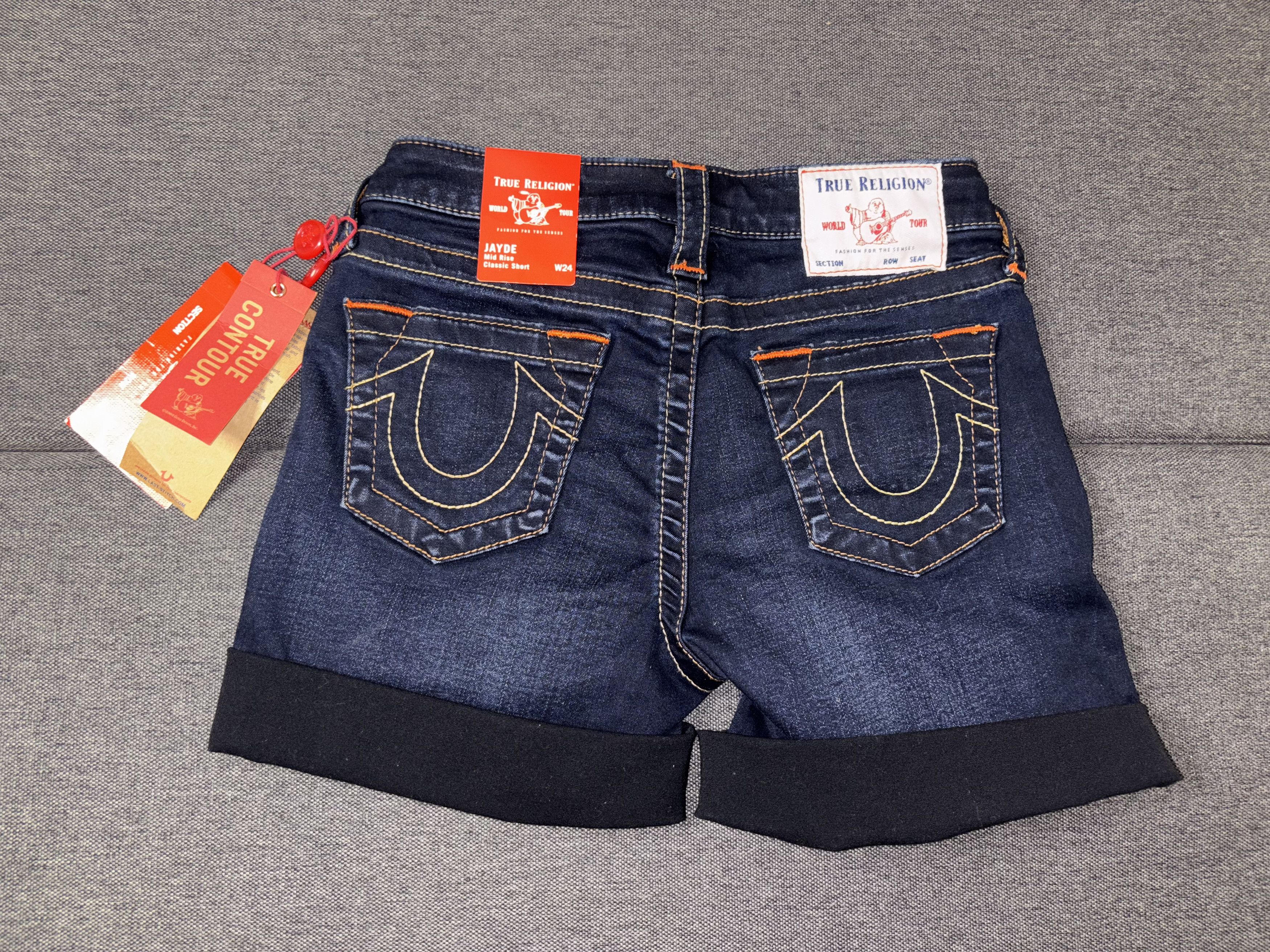 True Religion True Religion Jayde Mid-Rise Women's Shorts Navy (24) Size 24" / US 00 / IT 34 - 7 Thumbnail