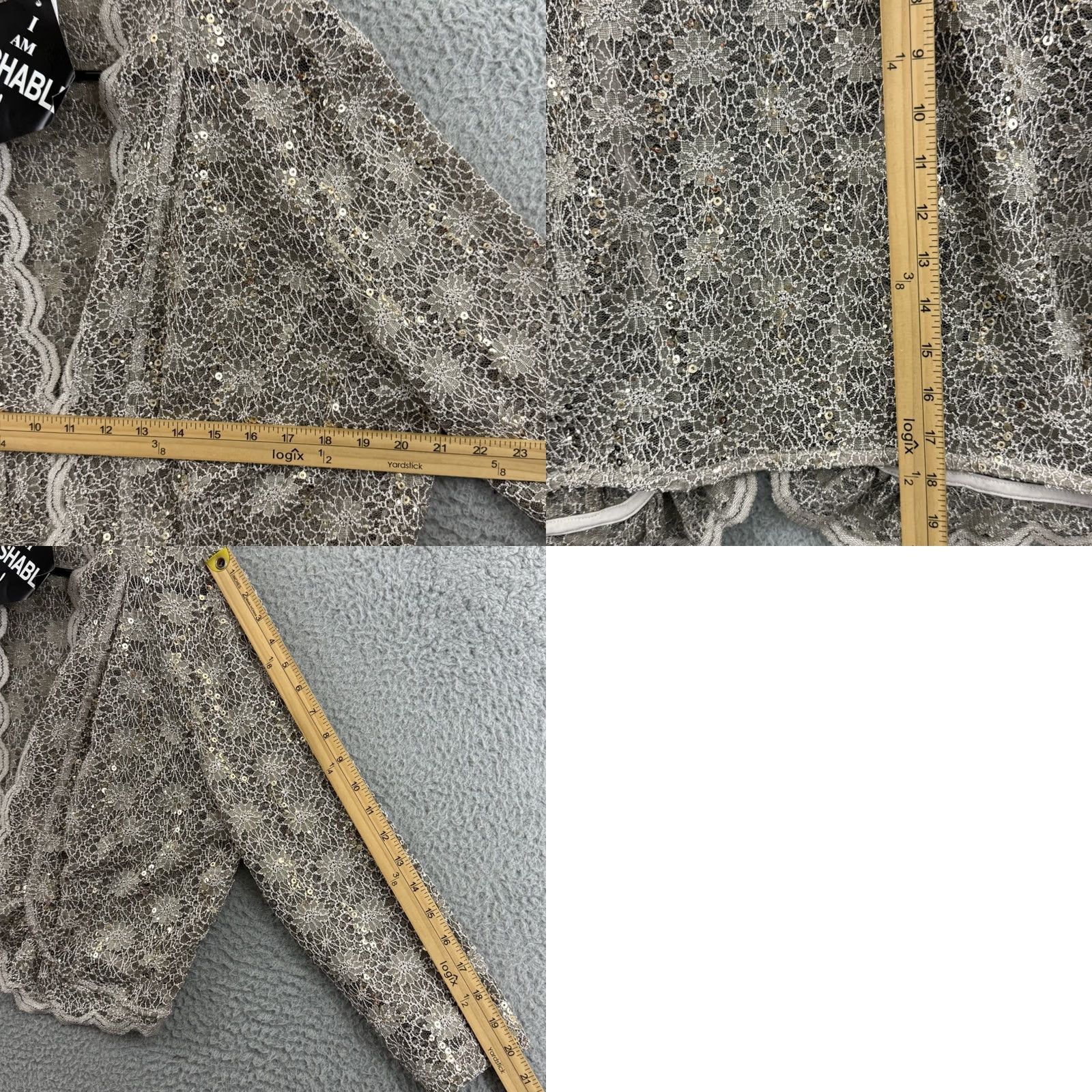 Vintage VINTAGE R&M Richards Jacket Womens XL Sequin Lace Bolero Shrug 80s Elegant NWT Size XL / US 12-14 / IT 48-50 - 8 Thumbnail