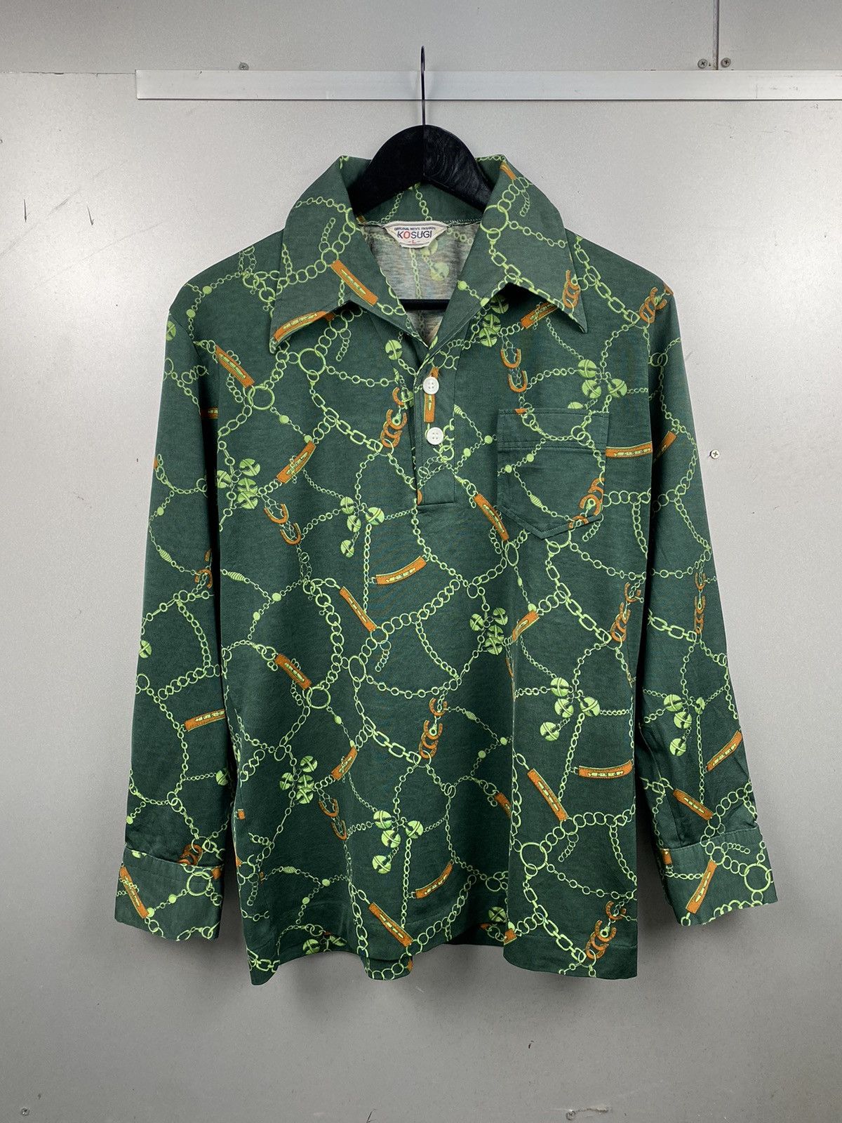 Vintage Vintage Kosugi Japan Chain Print Baroque Inspired Shirt Size US M / EU 48-50 / 2 - 1 Thumbnail