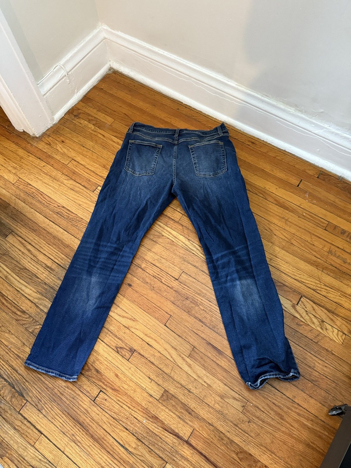 Target Basics Straight Blue Jeans Size US 32 / EU 48 - 5 Thumbnail