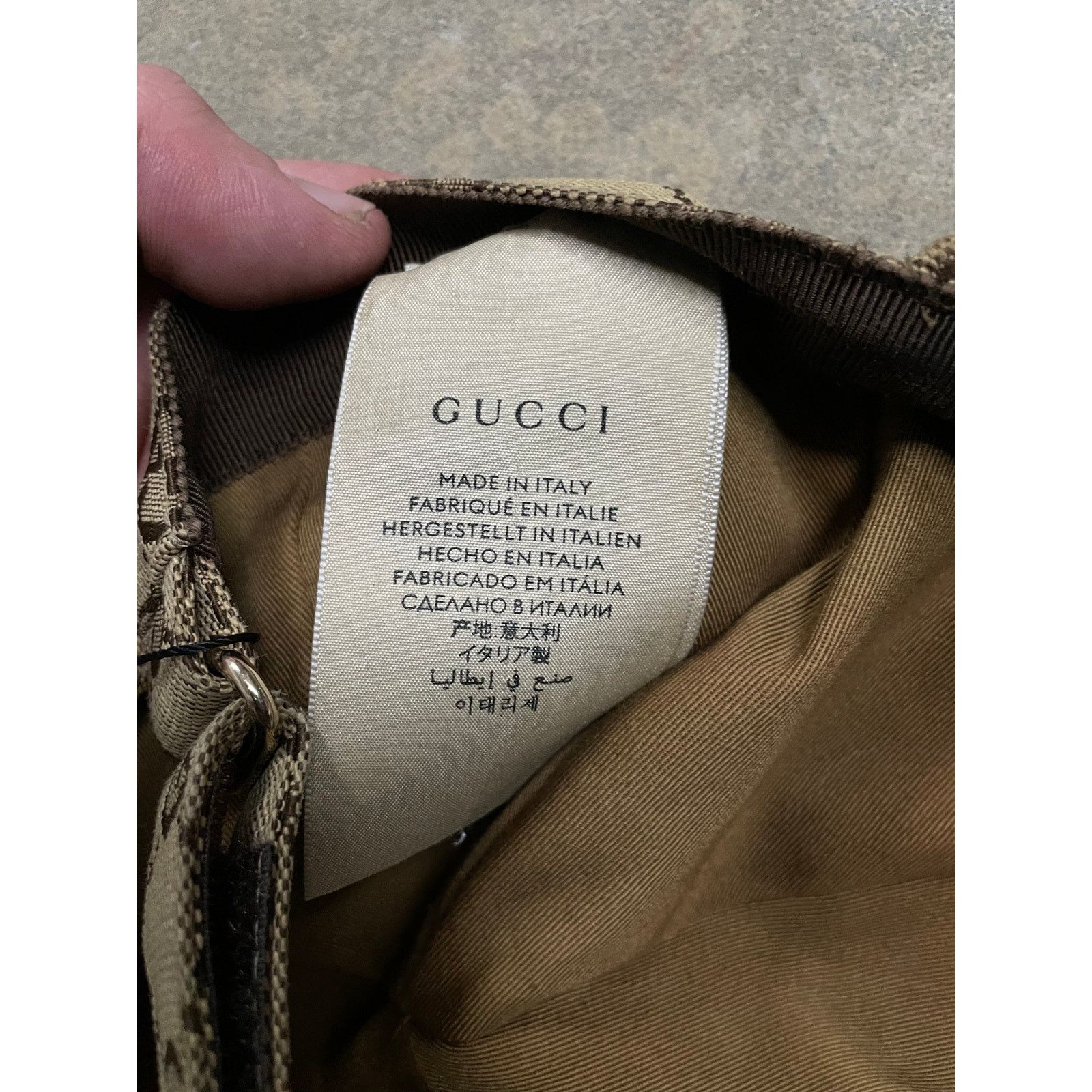 Gucci Gucci All Over Brown Monogram Cap Used OS Size ONE SIZE - 5 Thumbnail