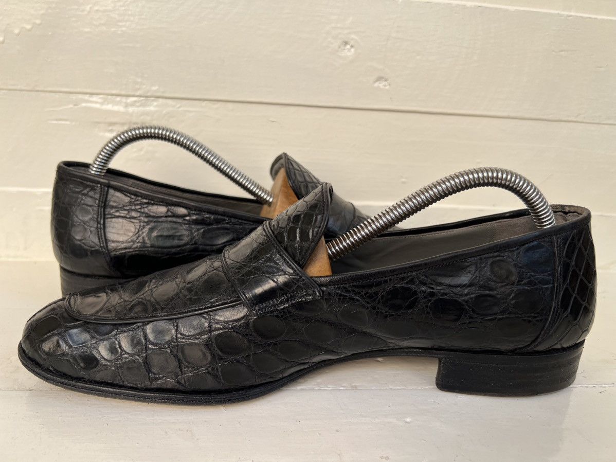 Bally BALLY Full Crocodile Black Loafers Men’s Sz US 8.5 Size US 8.5 / EU 41-42 - 7 Thumbnail