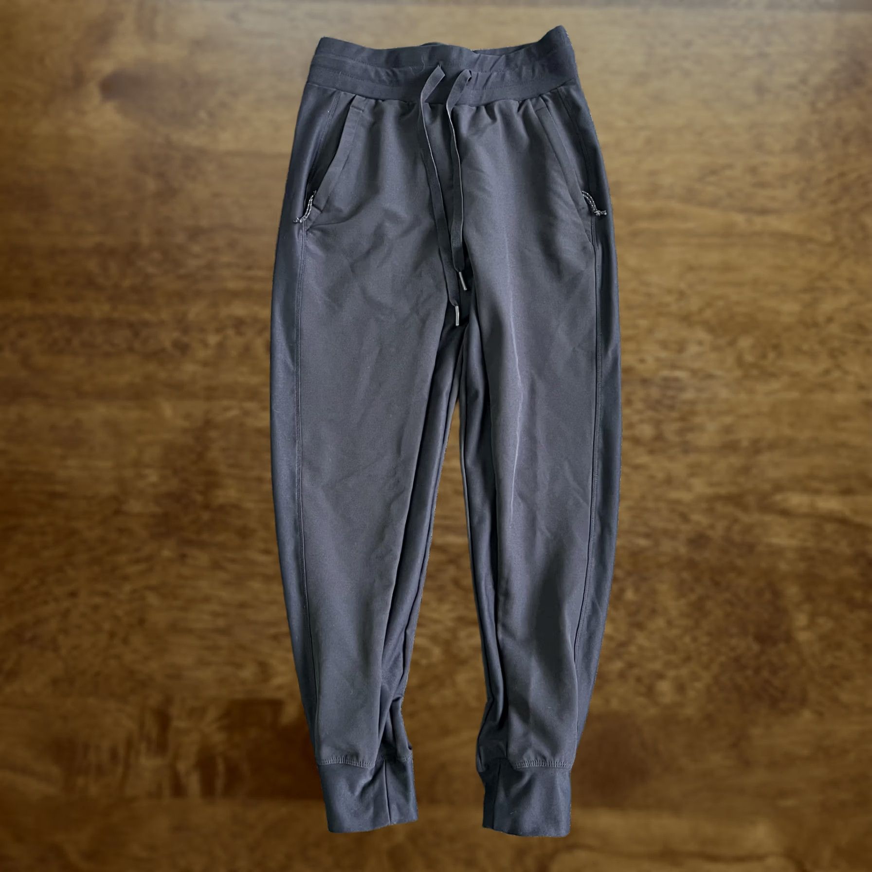 Avalanche Avalanche Mens Small Black Joggers Elastic Waist Pockets Zip Drawstring Tapered Sweatpants Jogger Activewear Pants XS: not present Size US 29 - 1 Thumbnail