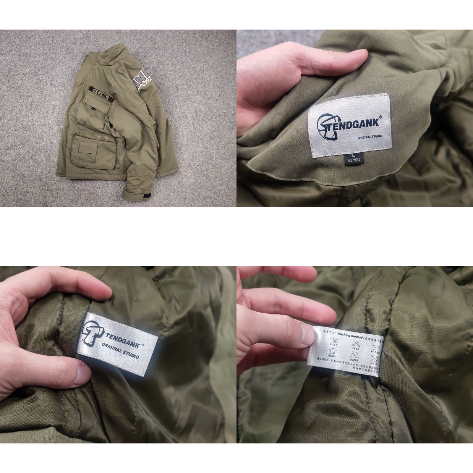 Kapital TendGank U.S. ARMY Jacket Military Style Winter Padded Vintage Korean Kapital L Green Mens 69 cm 60 cm Sleeve 54 cm Height? Size US L / EU 52-54 / 3 - 10 Thumbnail