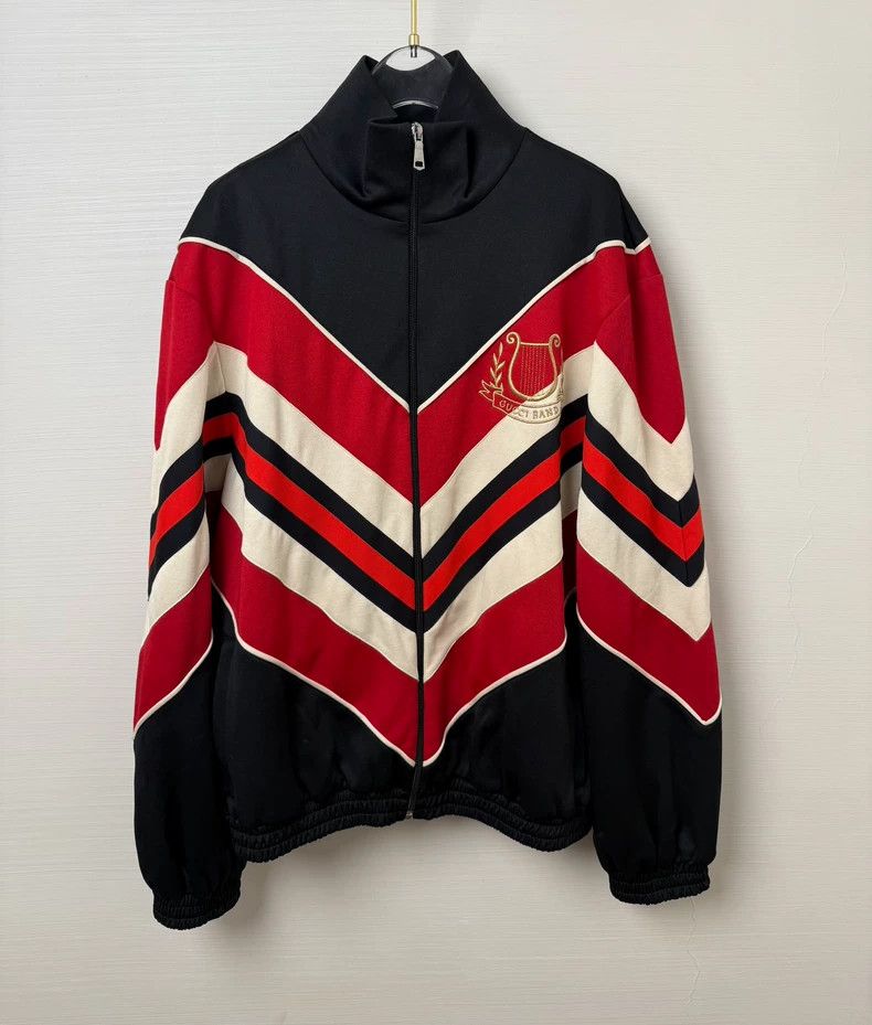 Gucci Gucci Red Black White Embroidered Jacket M - dmc Size US M / EU 48-50 / 2 - 1 Thumbnail