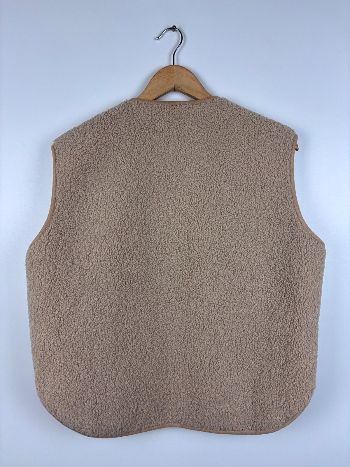 Other Womens Knit-ted Double-Sided Fleece Vest Jacket Beige Size 1 Size S / US 4 / IT 40 - 2 Thumbnail