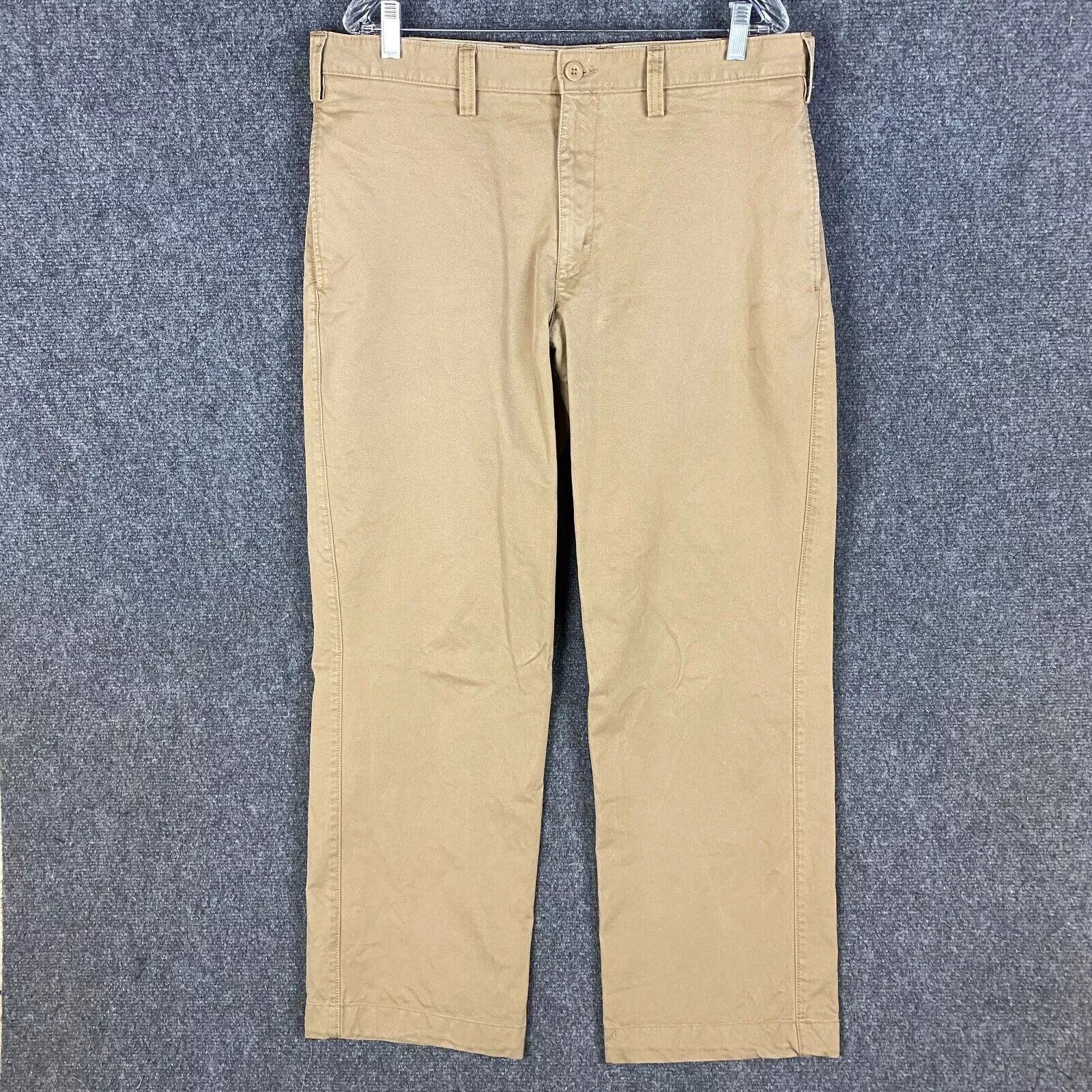 Eddie Bauer Eddie Bauer Chino Pants Men's 36x32 Cotton Beige Adults Size US 36 / EU 52 - 1 Thumbnail
