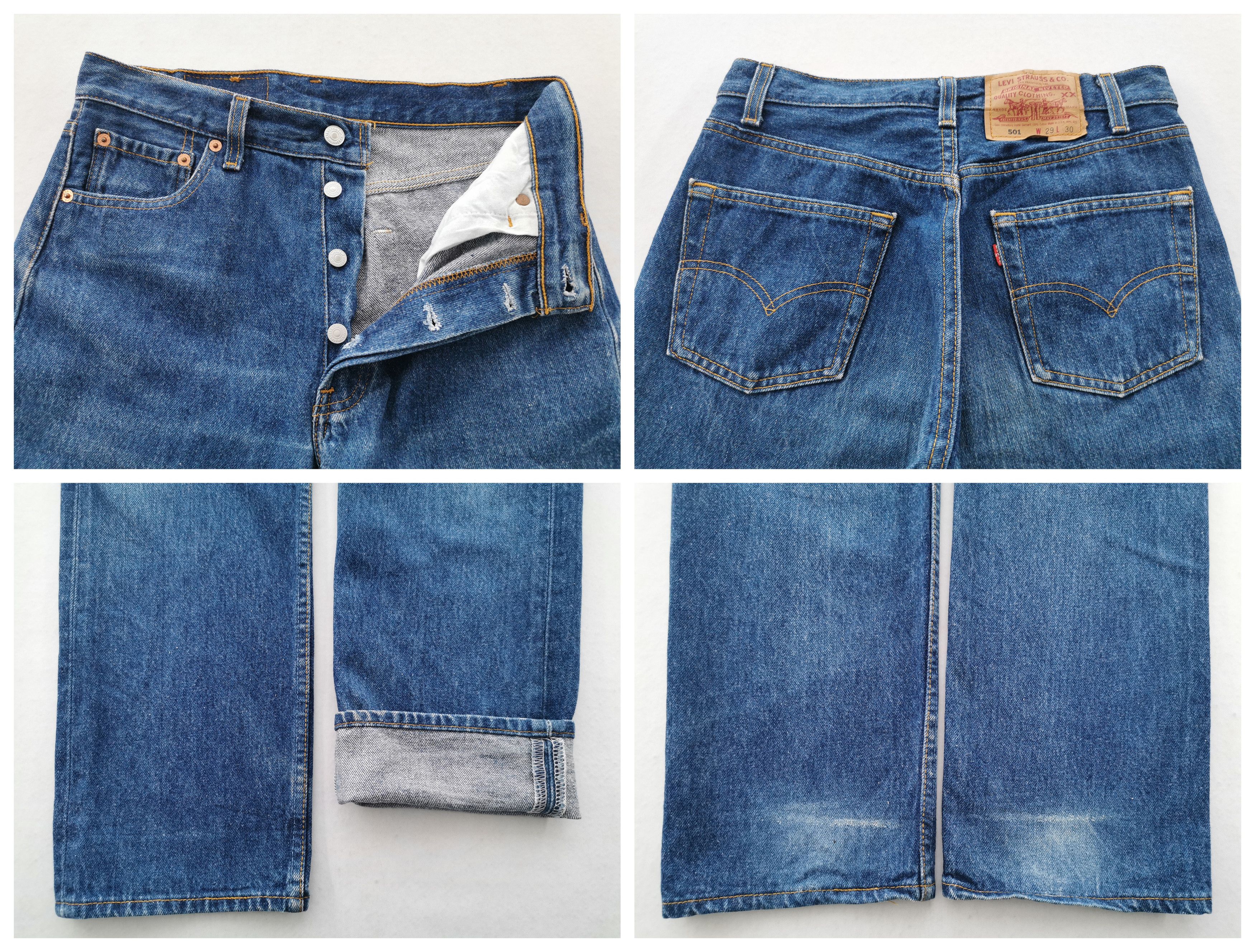 Levi's Vintage 90s Levis Lot 501 Denim Made In USA Size 30/29x30 Size US 30 / EU 46 - 7 Thumbnail