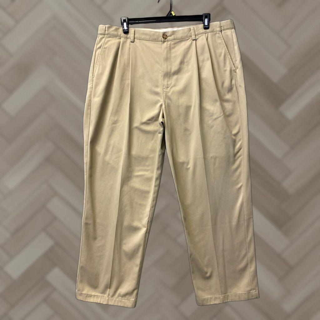 Vintage VINTAGE L.L. BEAN Men's Pants 42x30 Cotton Tan Chino Casual Workwear Fall Winter Size US 42 / EU 58 - 1 Thumbnail