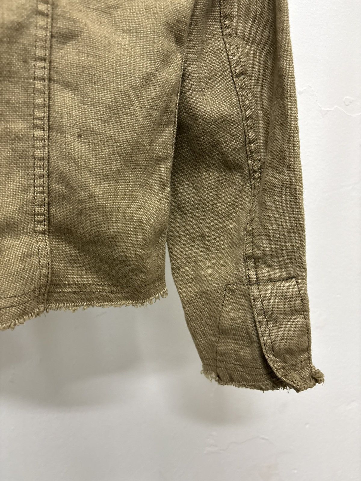 If Six Was Nine Royal Flush Linen Jacket Distressed Trucker Size US M / EU 48-50 / 2 - 10 Thumbnail