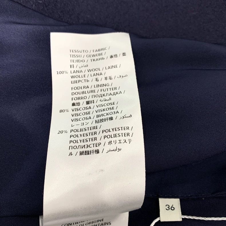 Gucci Gucci Size 36 Dark blue V-neck wool coat size 36 2502-Next Size US XS / EU 42 / 0 - 7 Thumbnail