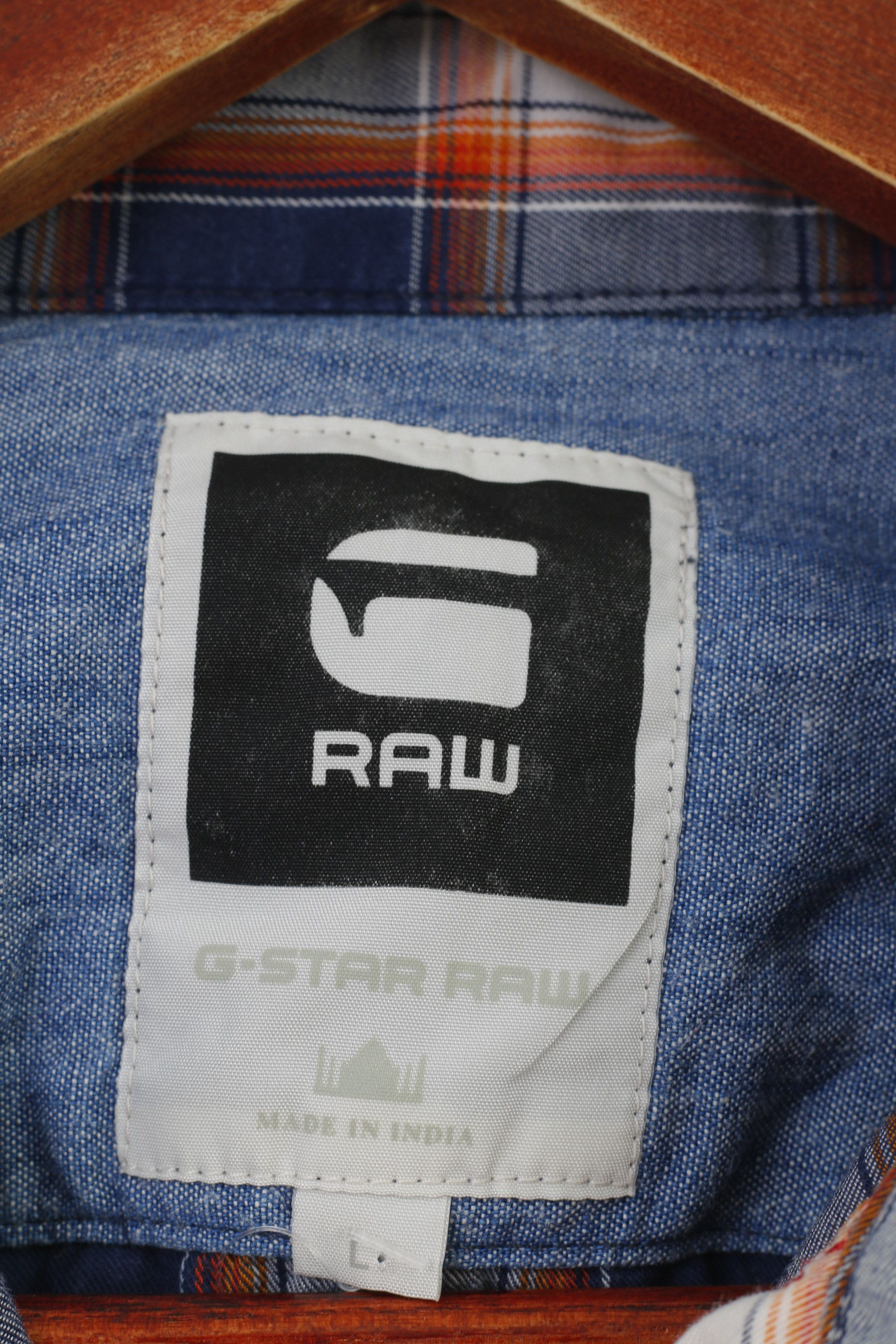 G-Star G-Star Raw Men L Casual Shirt Short Sleeve 10562 Size US L / EU 52-54 / 3 - 5 Thumbnail