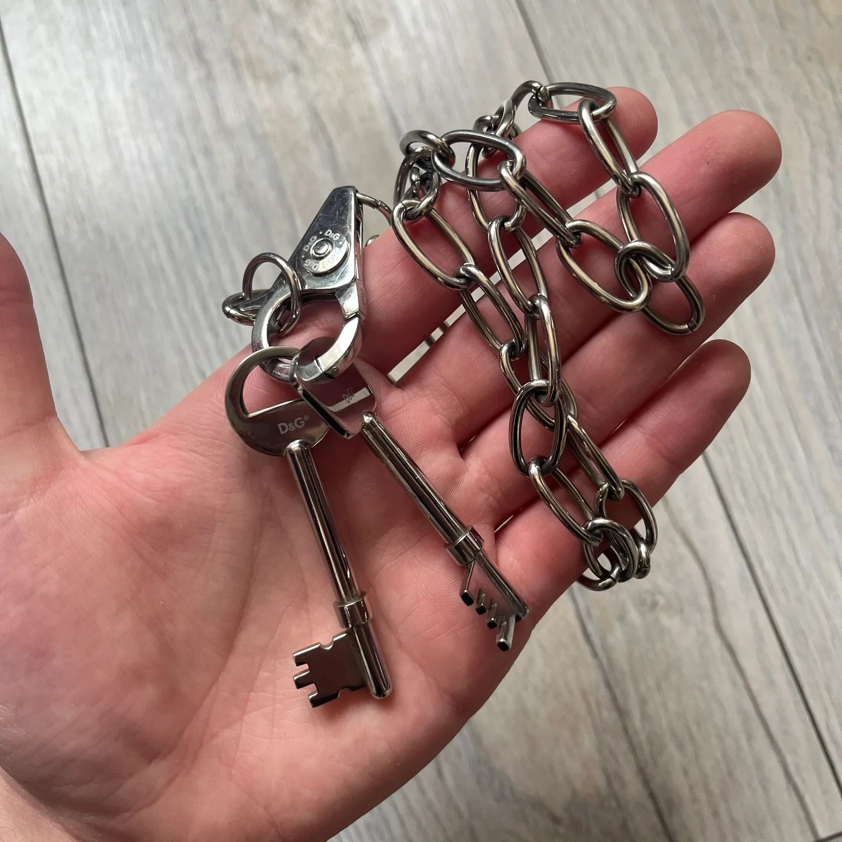 Dolce & Gabbana Dolce & Gabbana Two Keys Necklace Size ONE SIZE - 1 Thumbnail