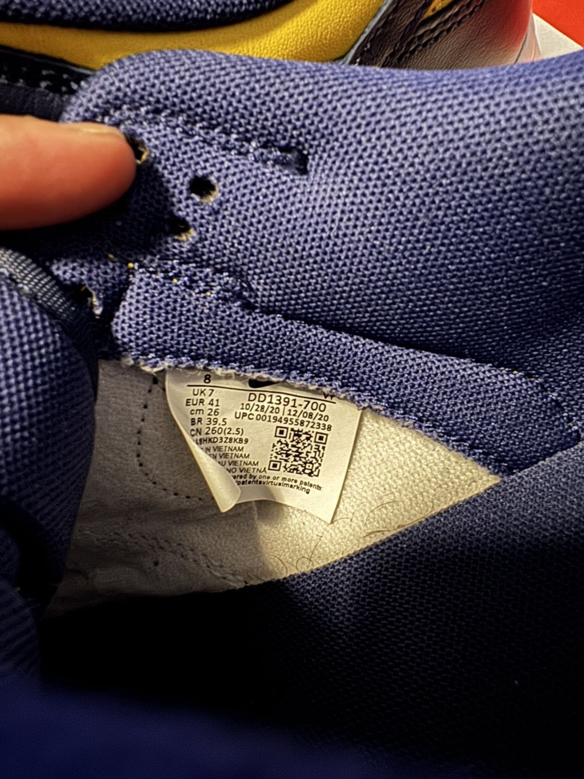 Nike Nike Dunk Low “Michigan” Size US 8 / EU 41 - 5 Thumbnail