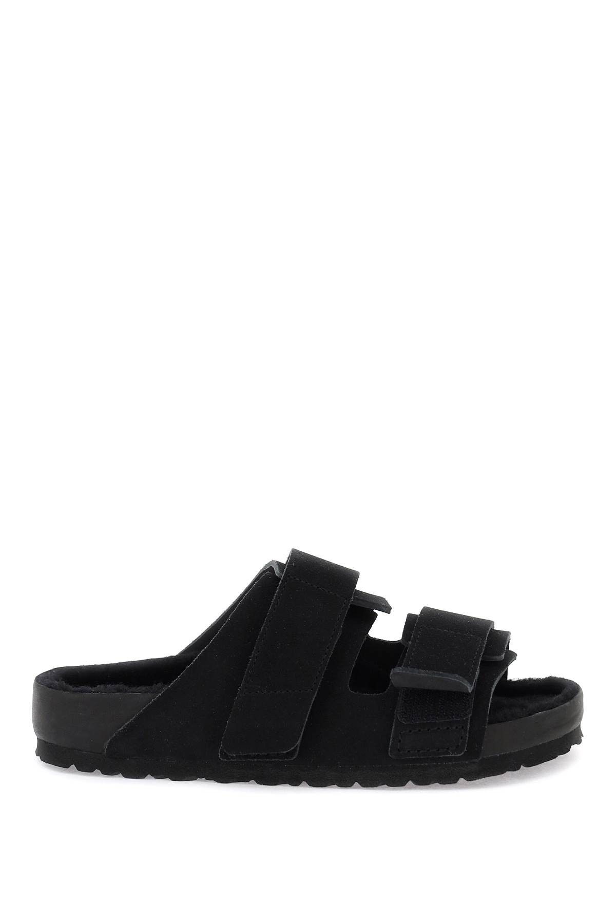 image of Birkenstock Uji Slides in Nero, Women's (Size 7)