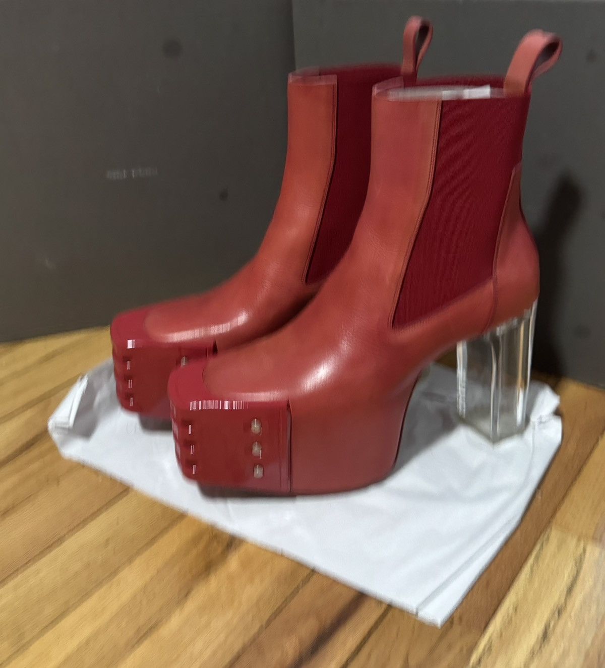 Rick Owens Drkshdw Rick Owens DRKSHDW Grilled Platforms FW22 Size US 8.5 / EU 41-42 - 2 Thumbnail
