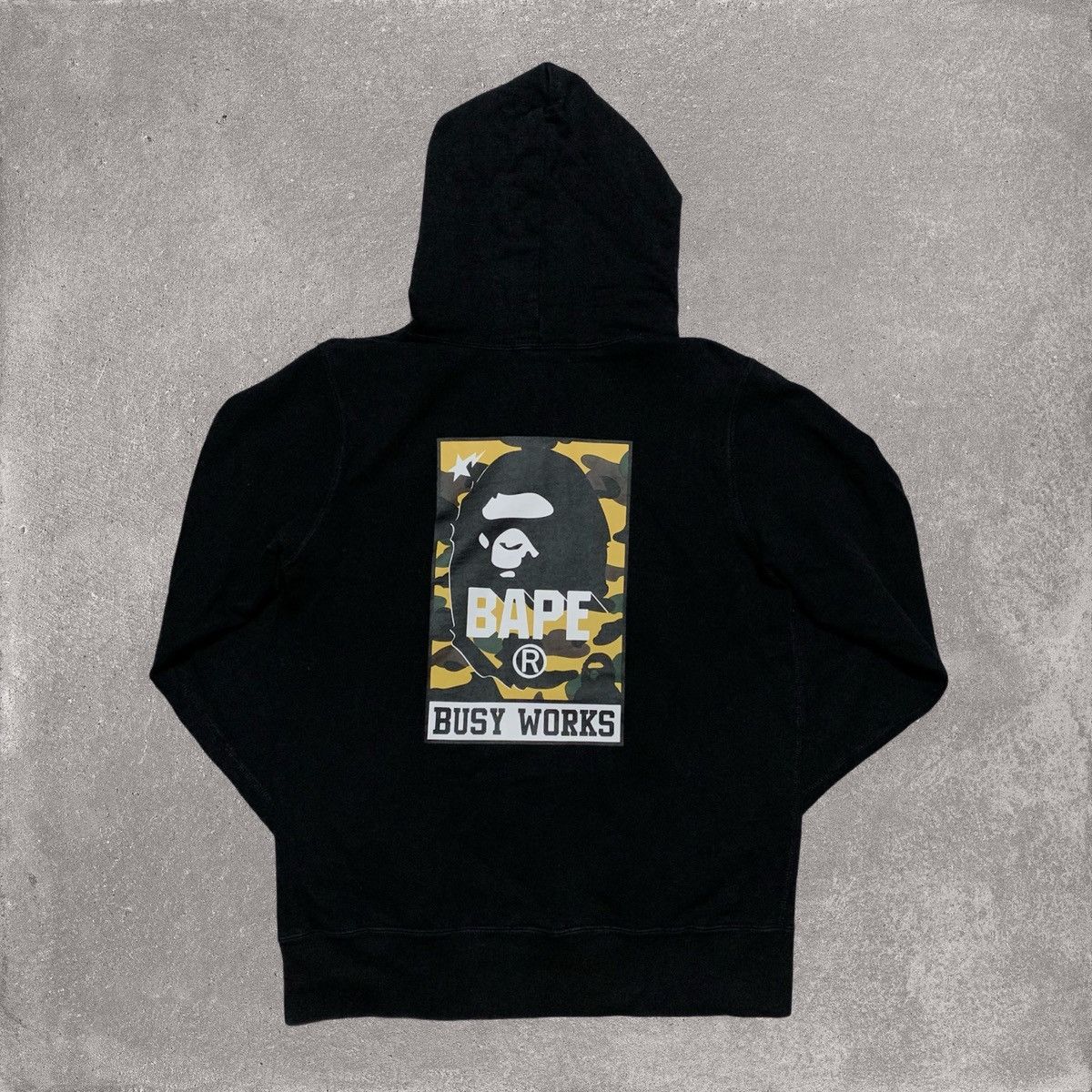 Bape Bape Medium Busy Works Graphic Black Hoodie A Bathing Ape Size US M / EU 48-50 / 2 - 1 Thumbnail